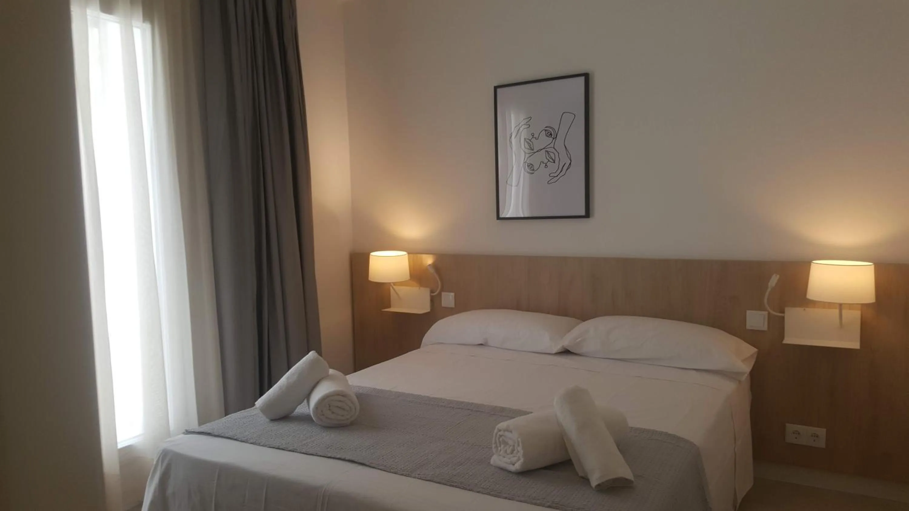 Bed in Hotel Victori