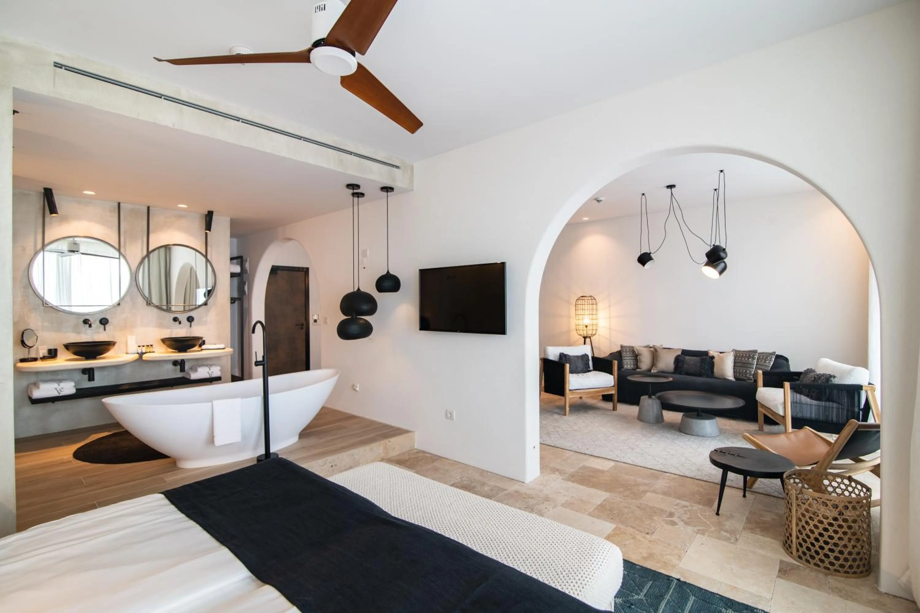 Seating area, Bed in Villa Chinka by Astor Garden Hotel - Adults Only