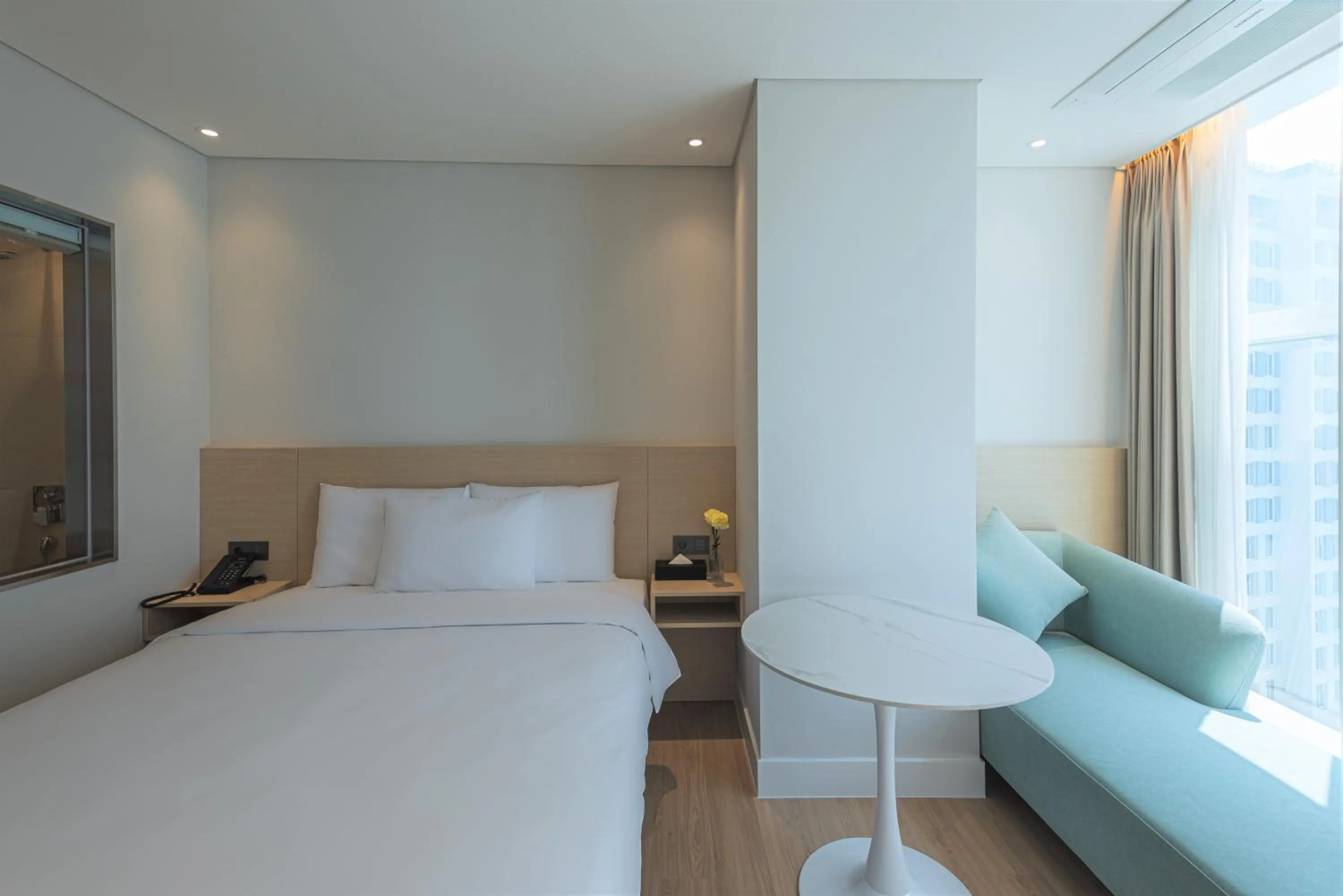 Bedroom, Bed in Hotel Marine view