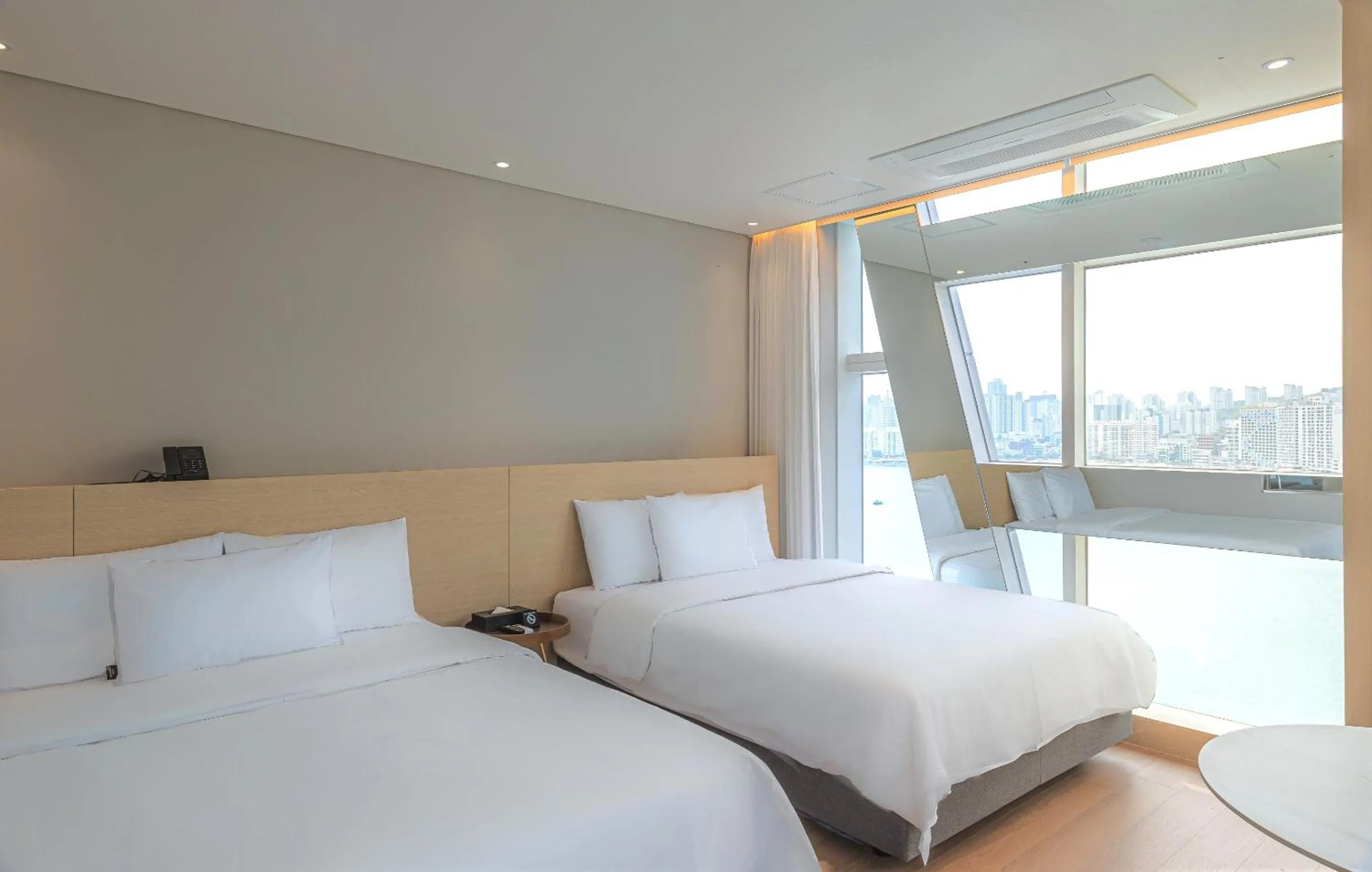 Bedroom, Bed in Hotel Marine view