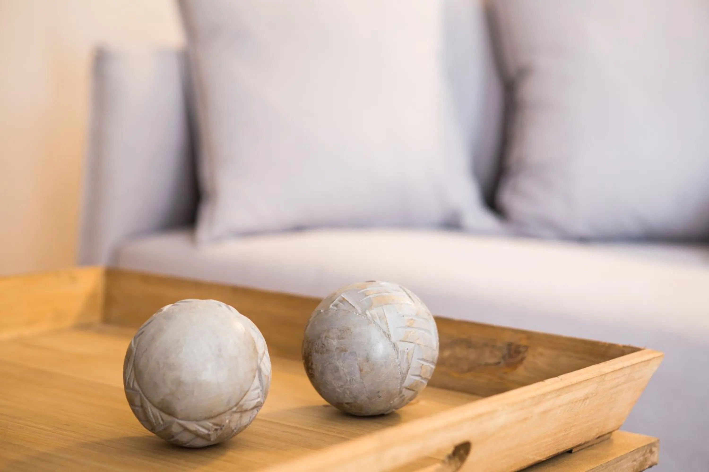 Seating area in Calmare suites