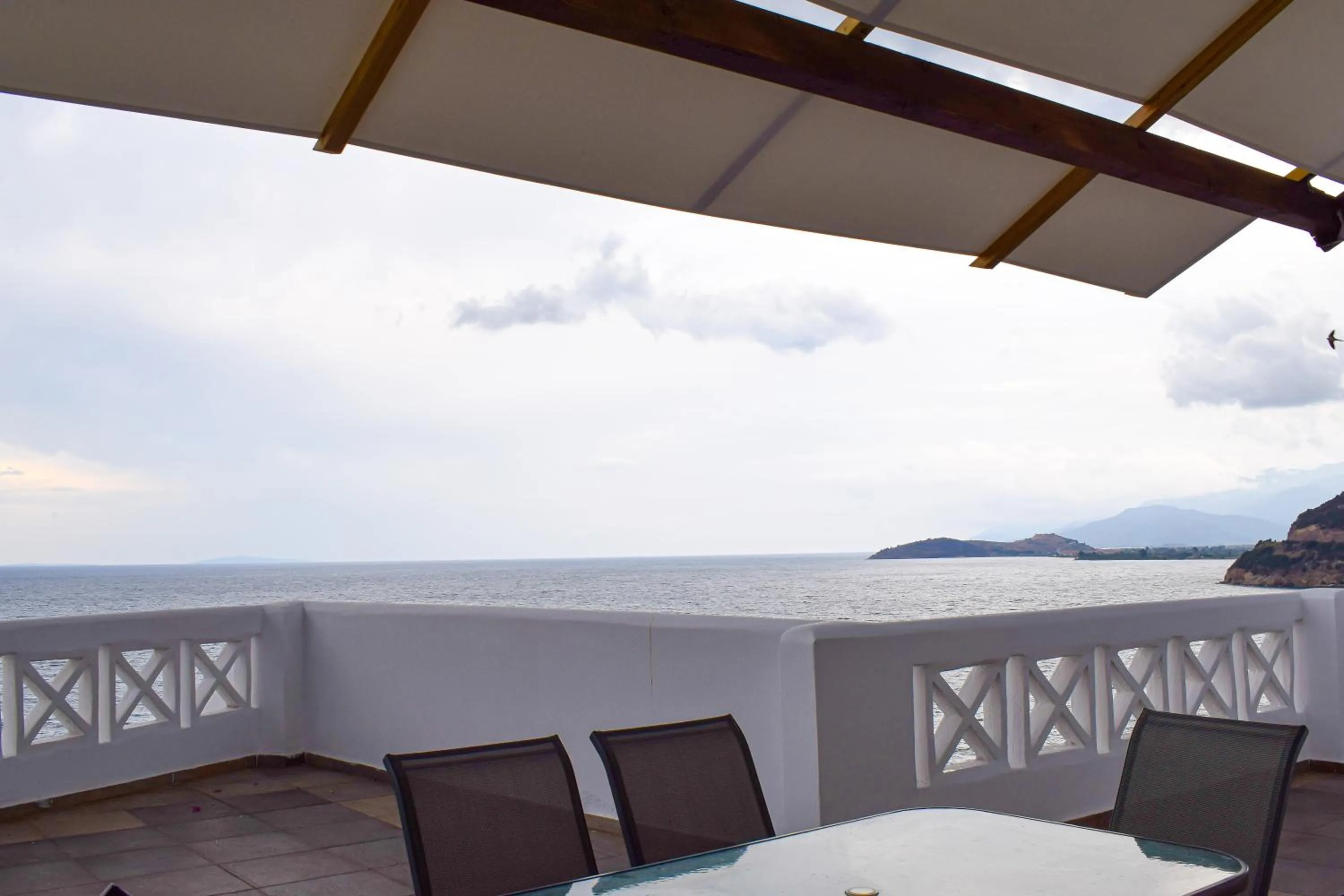 Balcony/Terrace in Muses seaside Villas