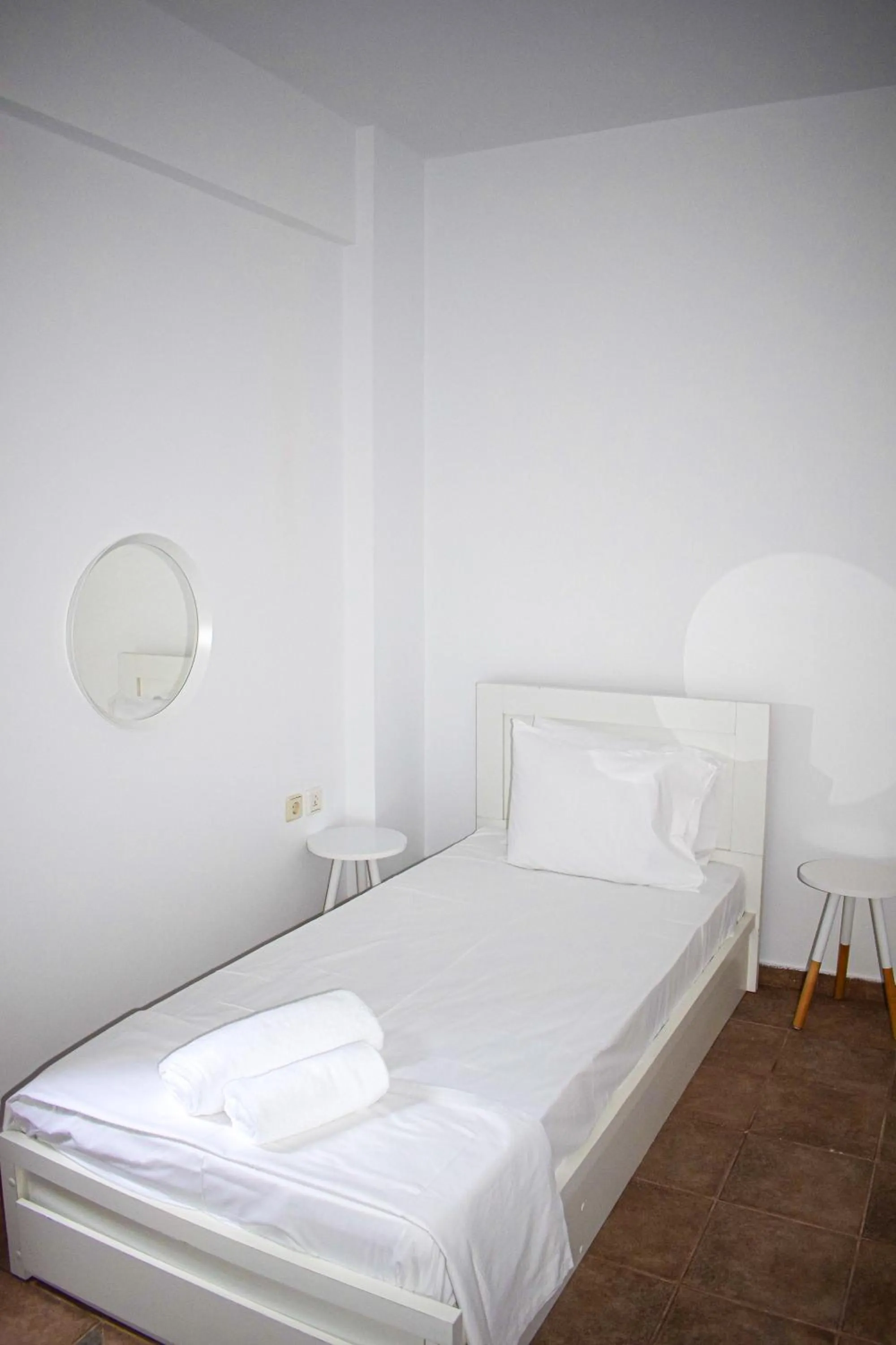 Bed in Muses seaside Villas