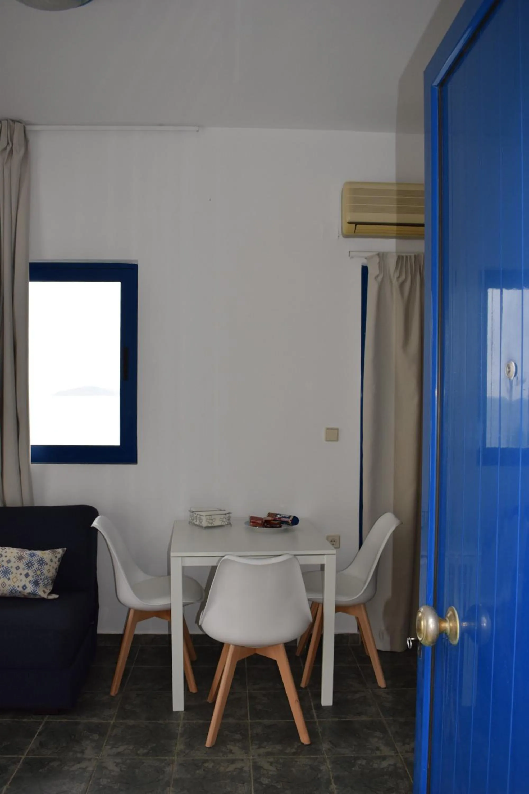 Dining area in Muses seaside Villas