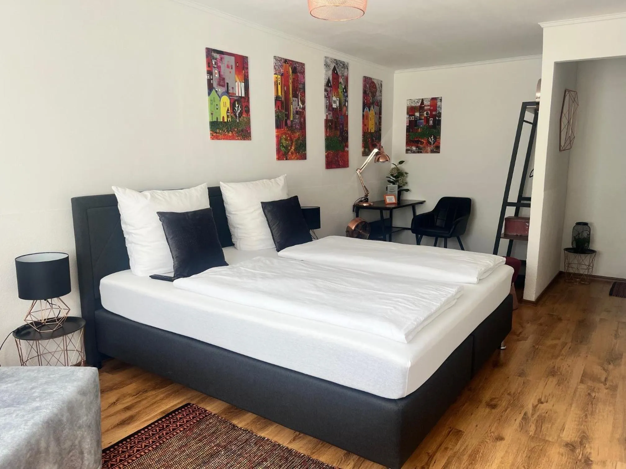 Photo of the whole room, Bed in Hotel am Hafen