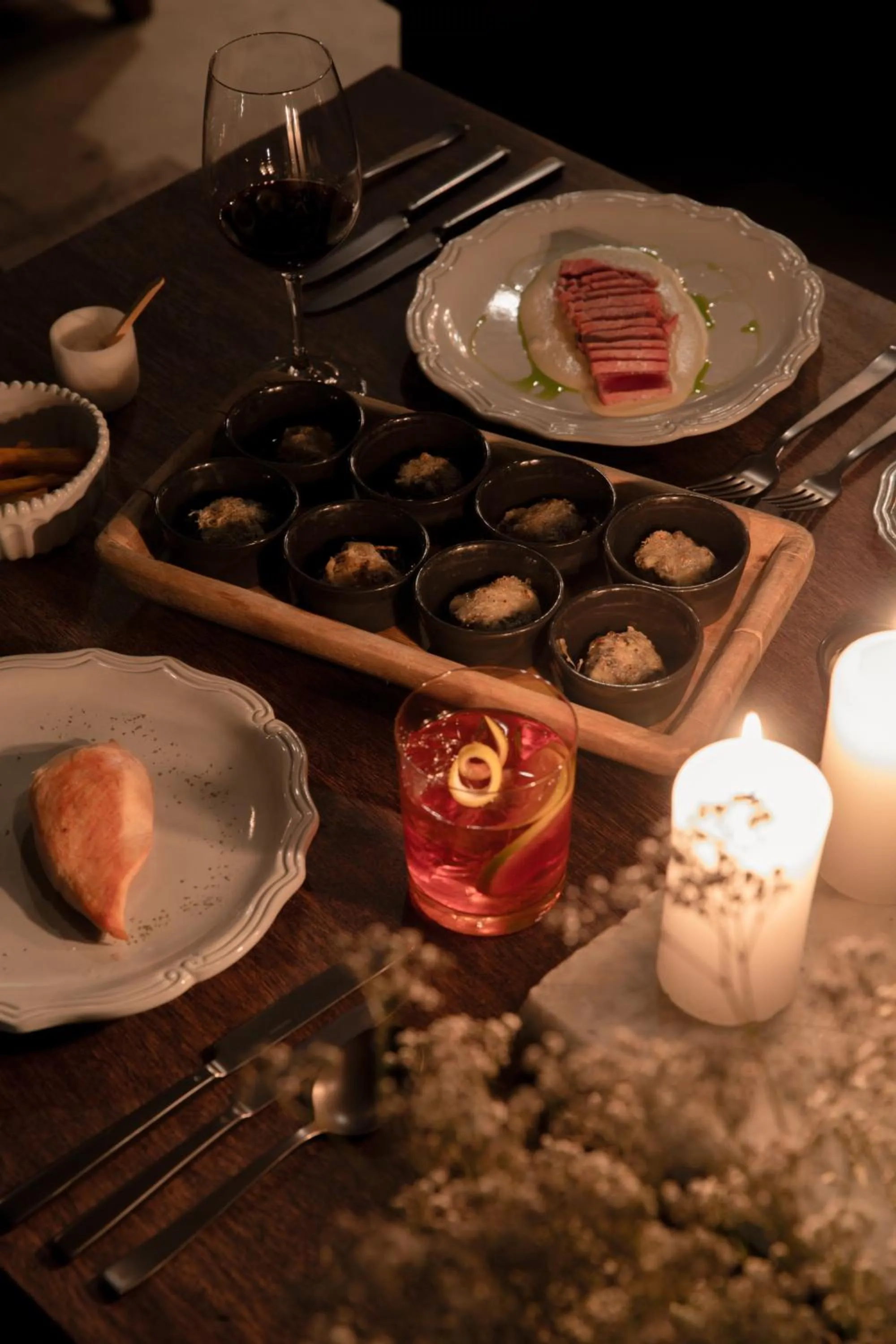 Food close-up in CIRQA - Relais & Châteaux