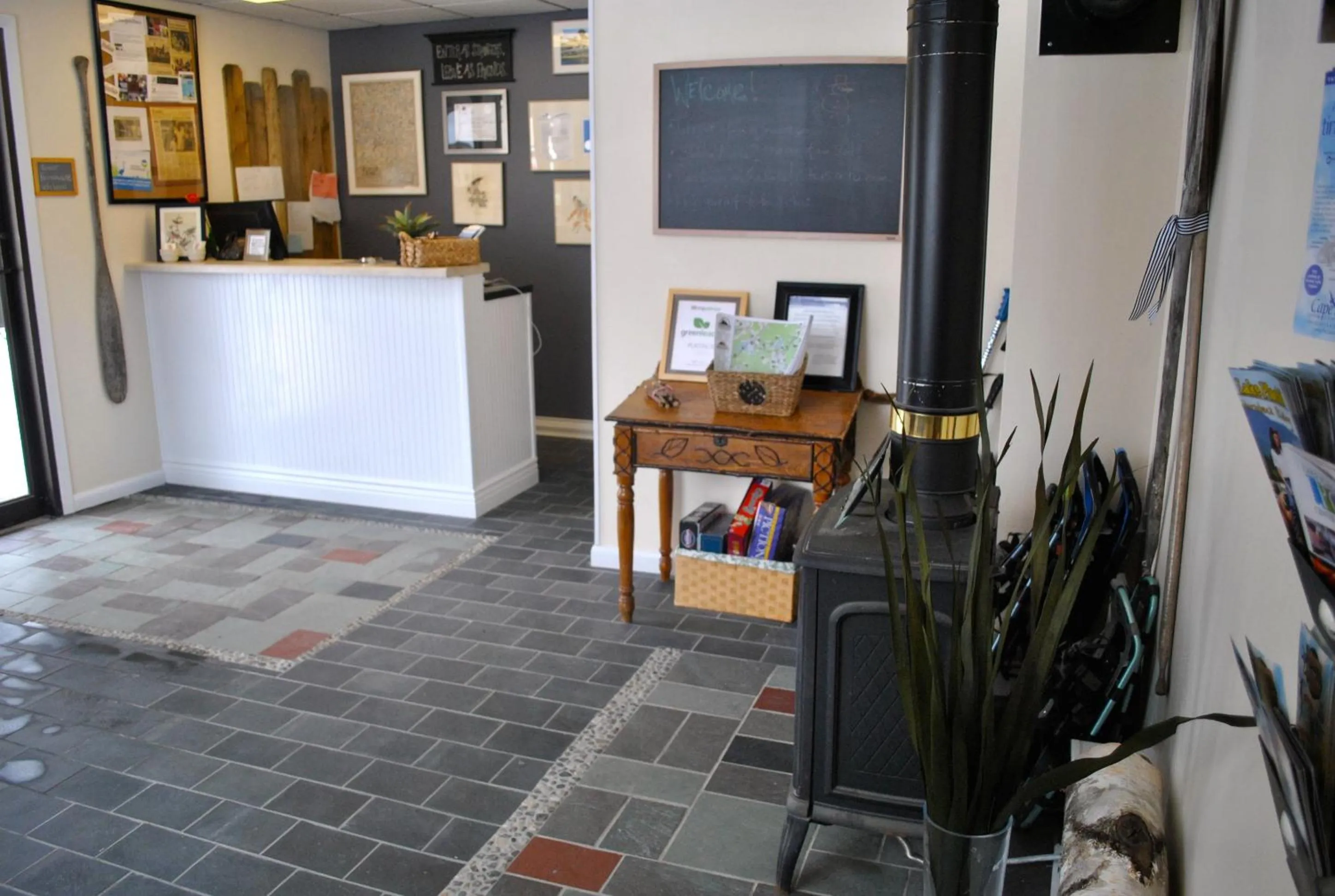 Lobby or reception in Gauthier's Saranac Lake Inn