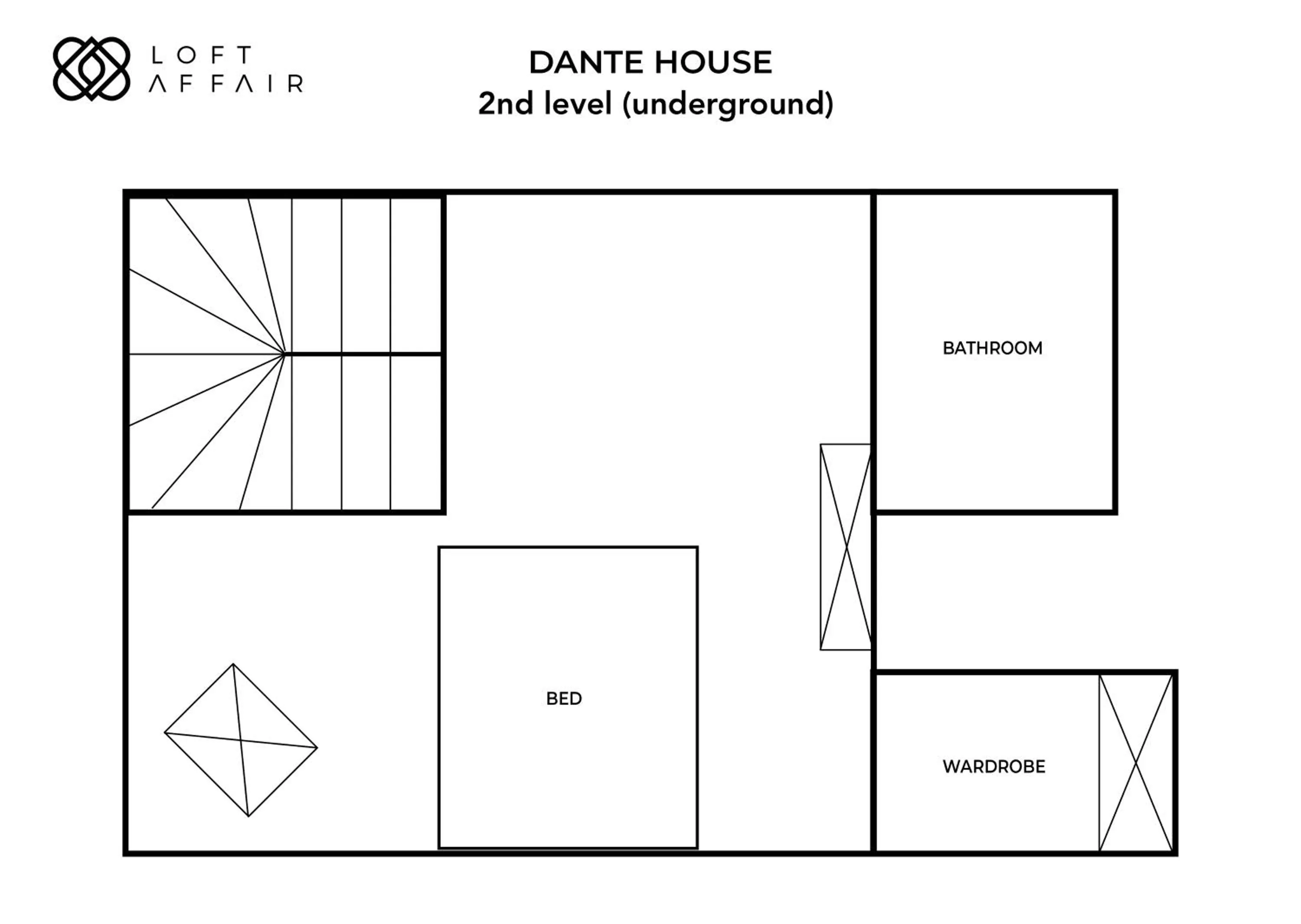 Floor plan in House of Loft Affair - LoftAffair Collection