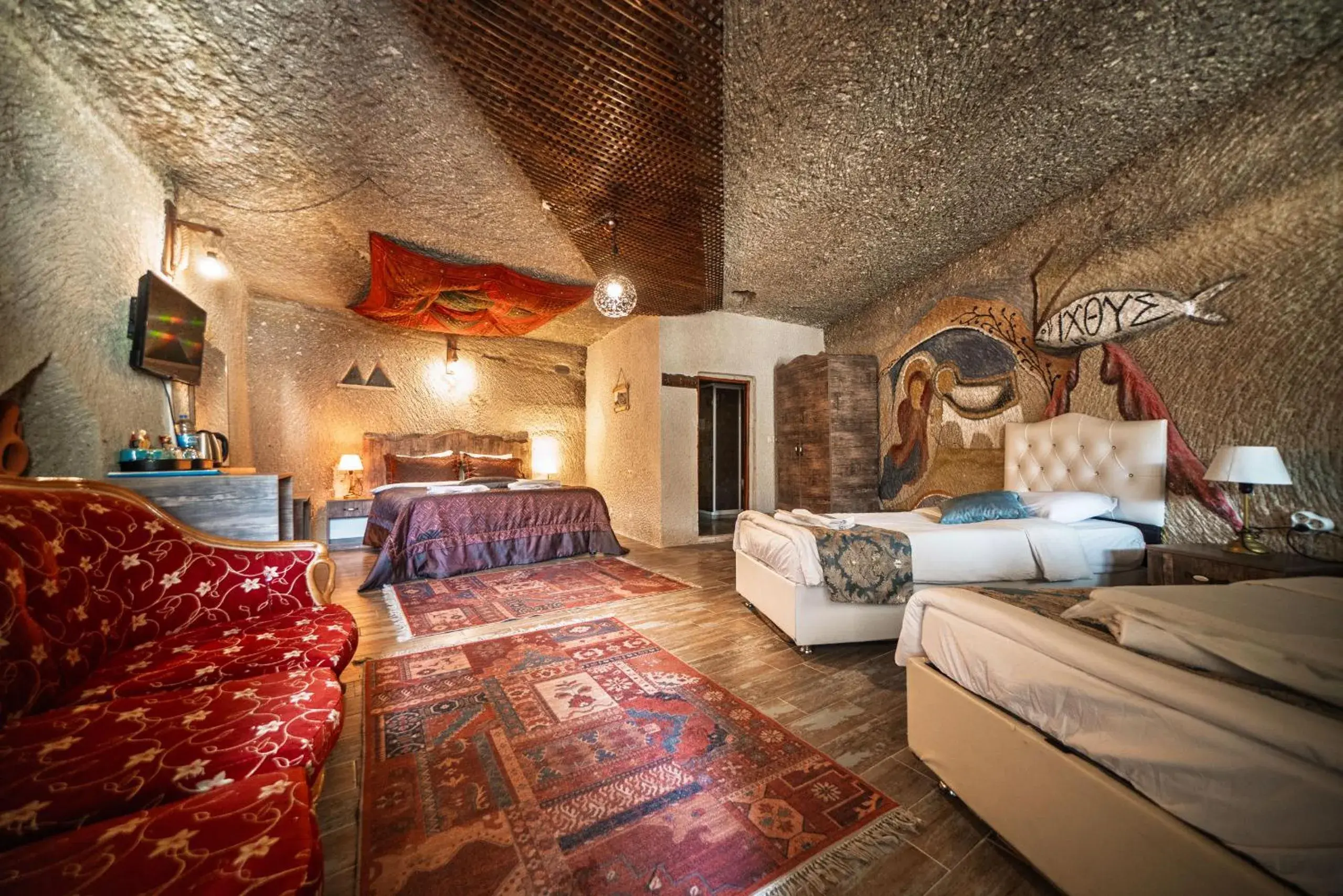 Deluxe Family Cave Room in Adelya Cave Hotel Deluxe Family Cave Room in Adelya Cave Hotel