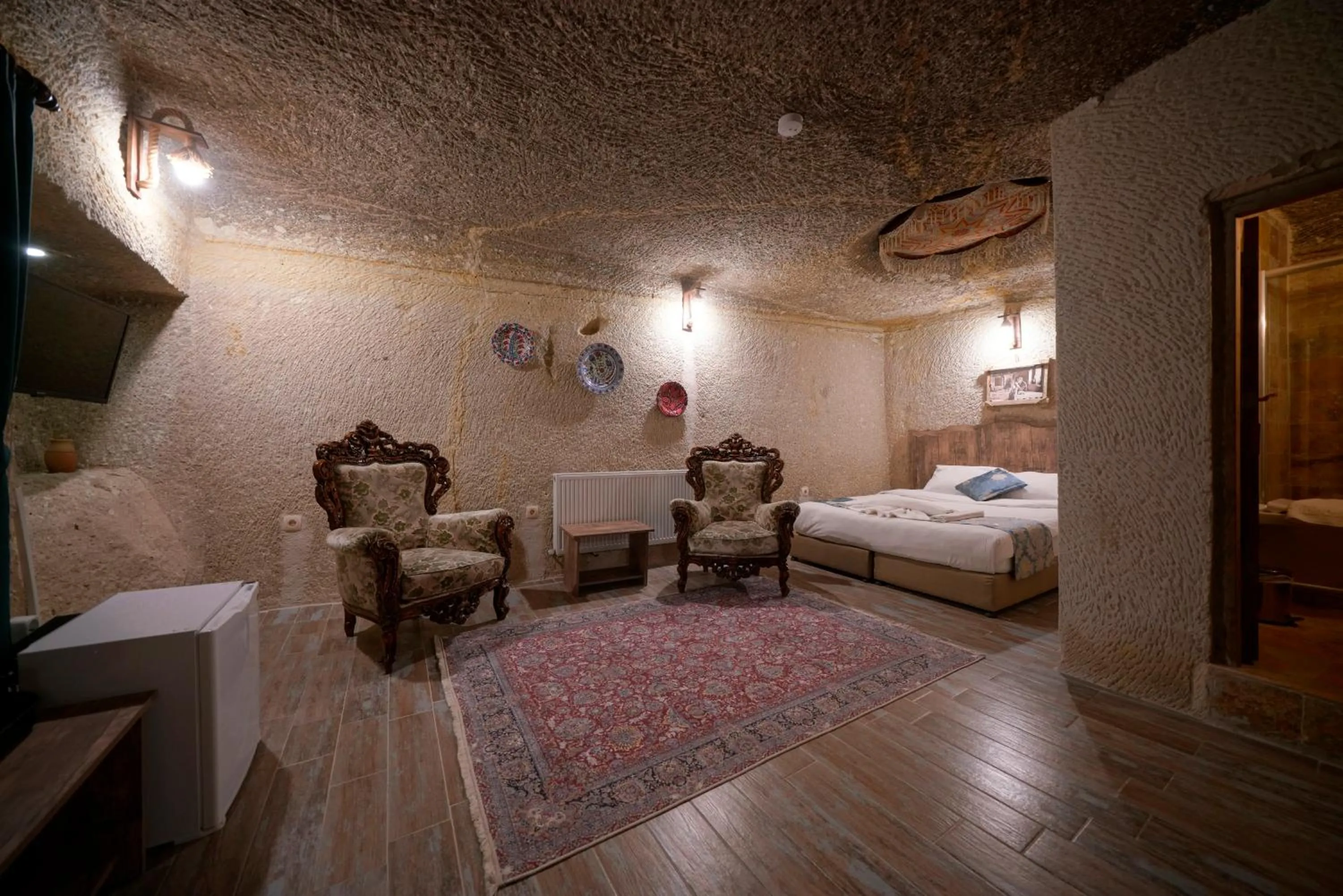 Bed in Adelya Cave Hotel