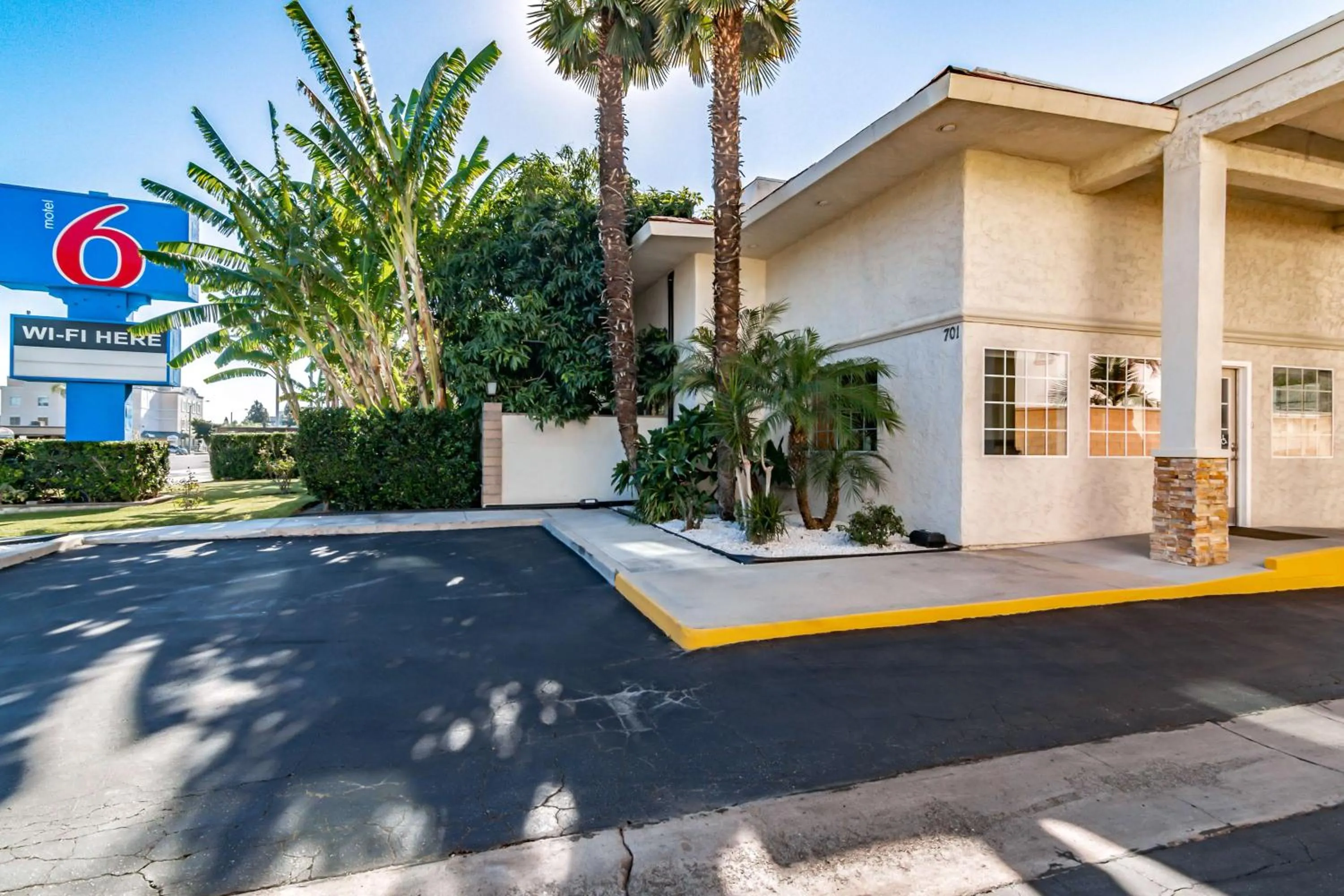 Property building in Motel 6-Anaheim, CA