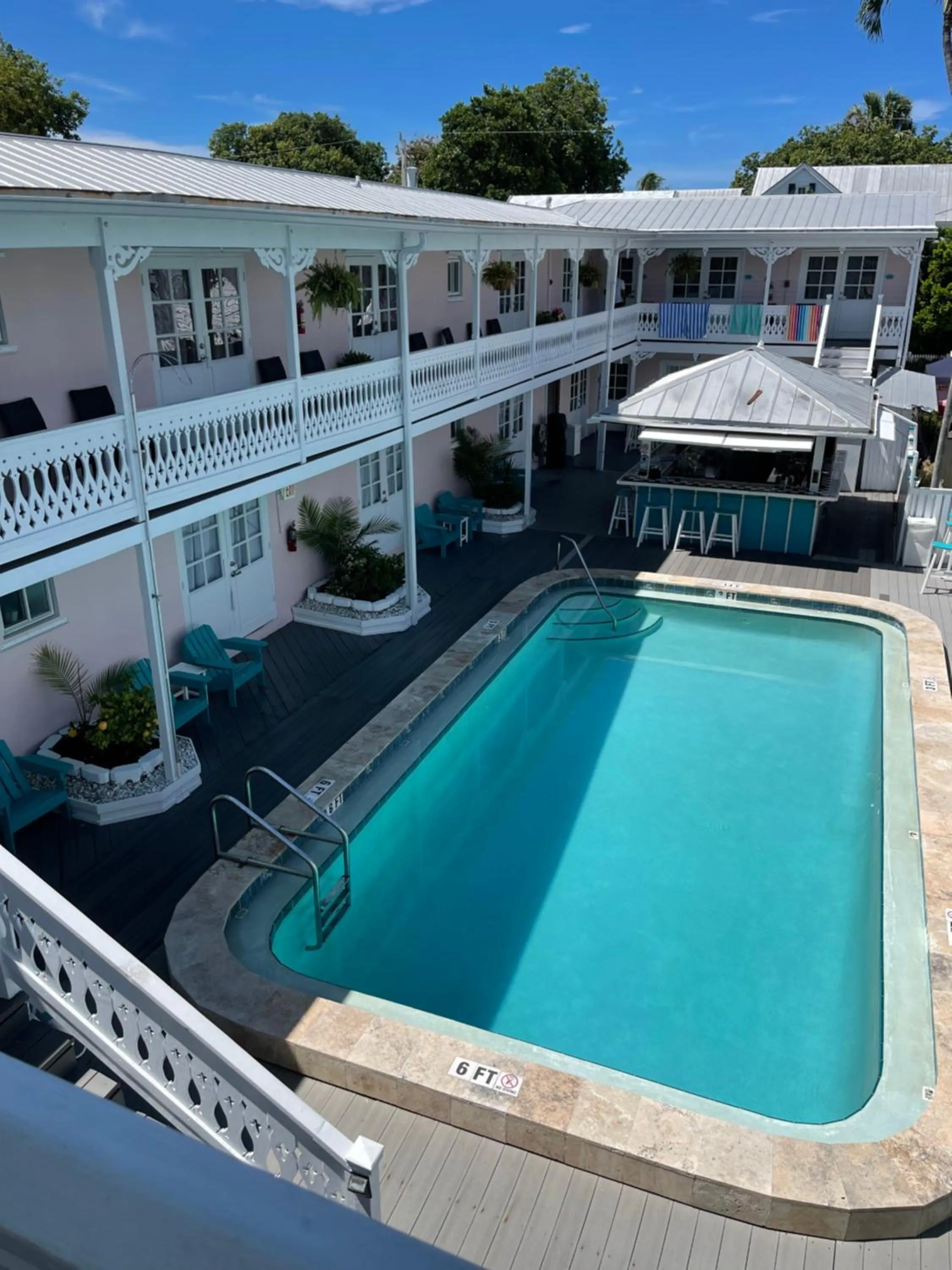 Pool view in The Palms Hotel