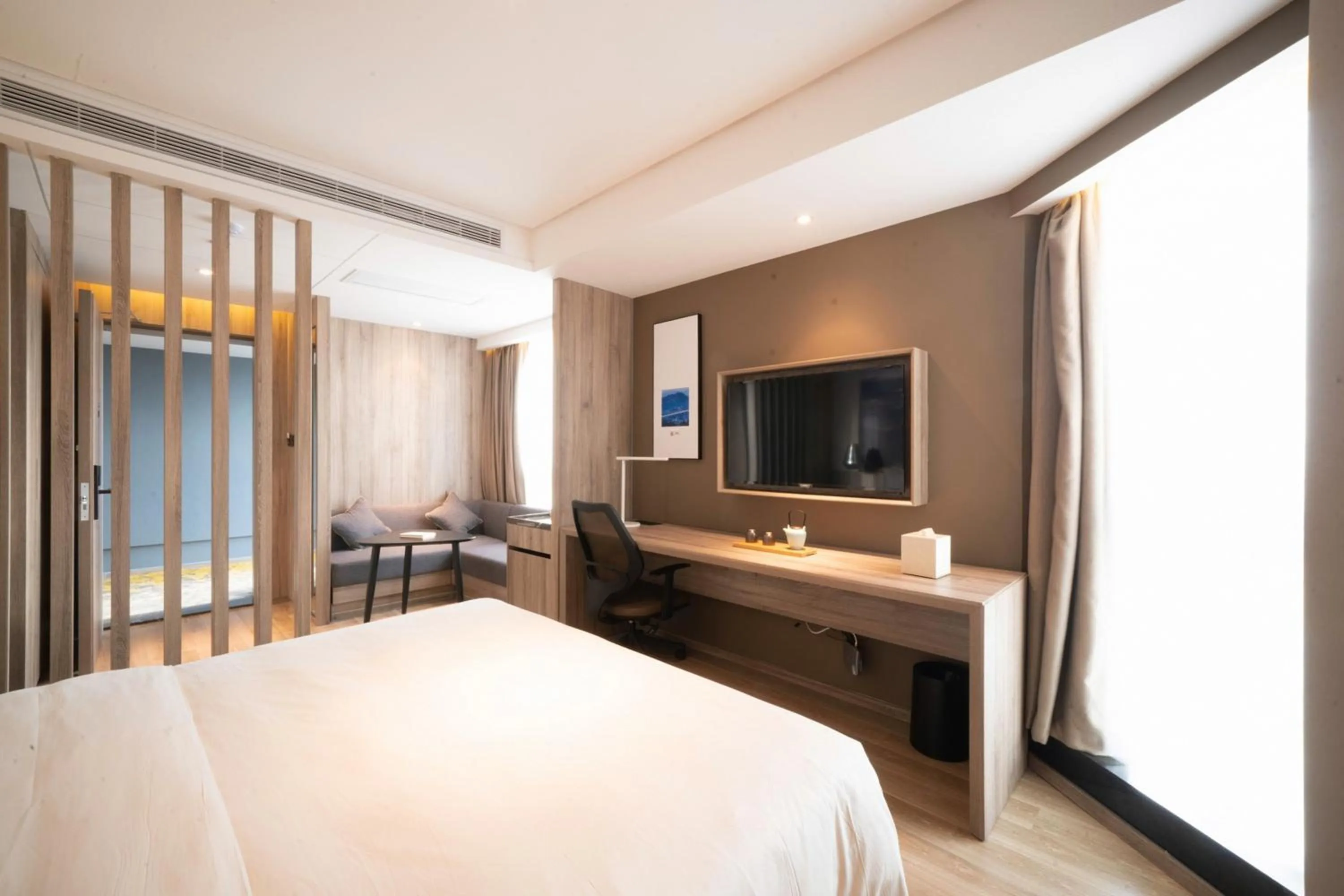 Bed in Atour Hotel Changsha Lugu Branch