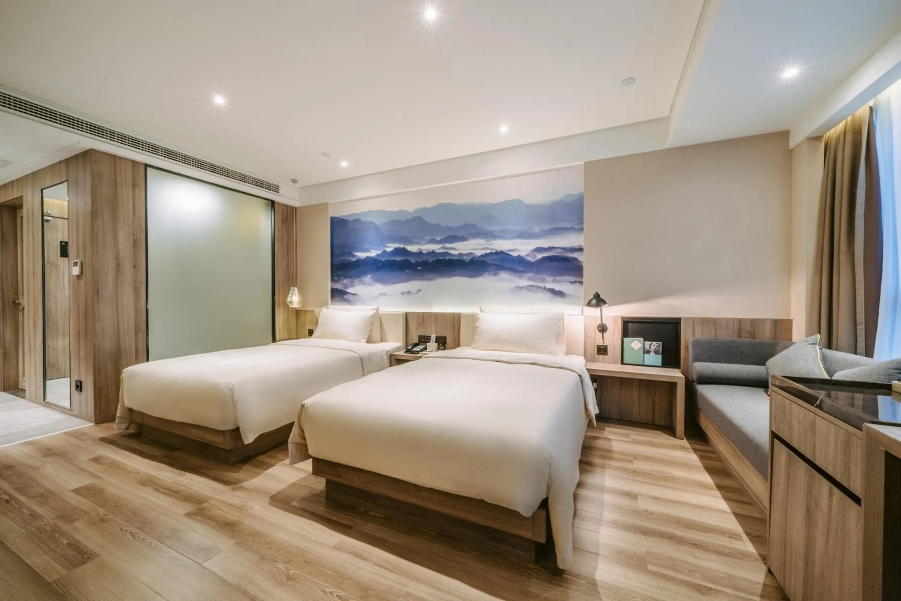 Bed in Atour Hotel Changsha Lugu Branch