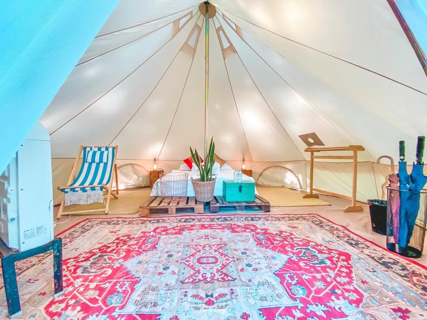 View (from property/room), Bed in Roost Glamping - SHA Certified