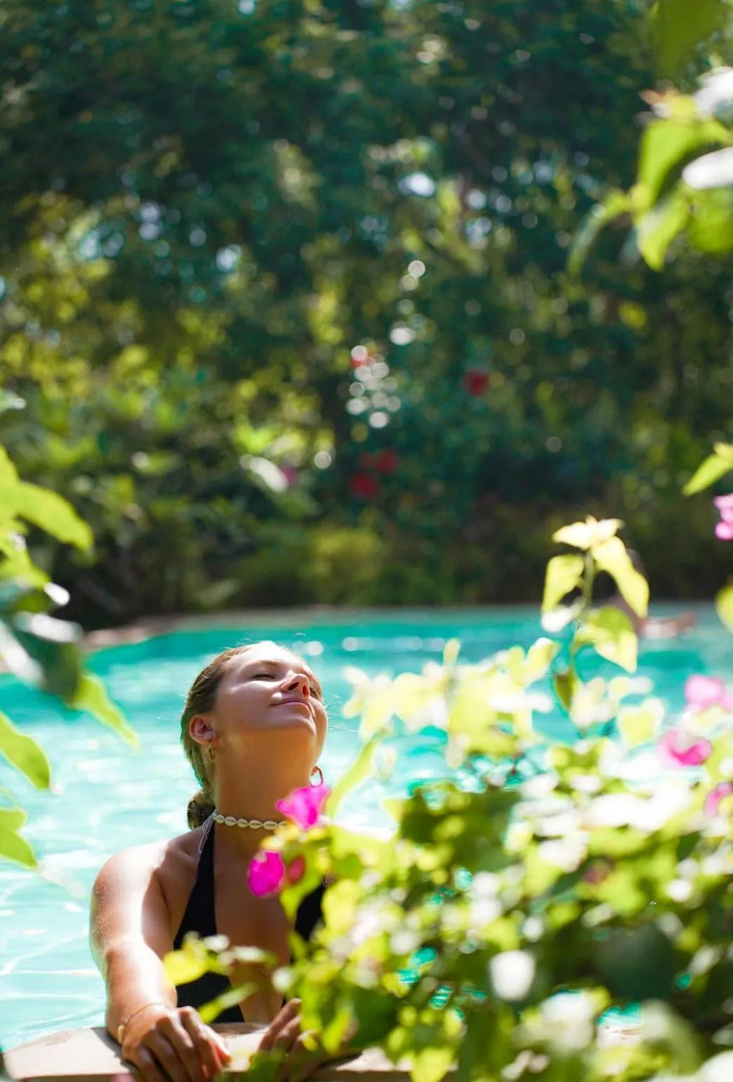 Swimming pool in Roost Glamping - SHA Certified