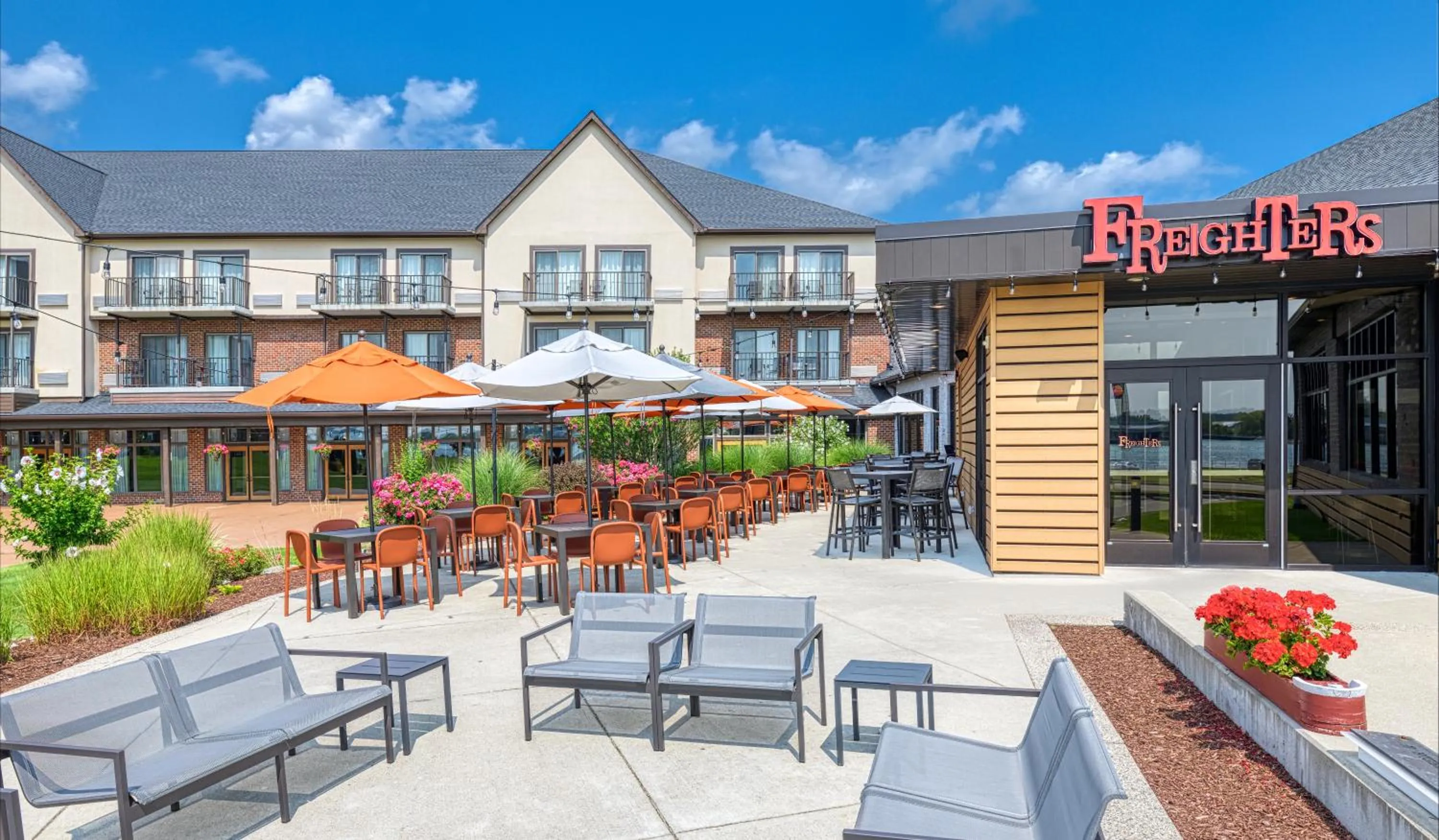 Patio in DoubleTree by Hilton Port Huron