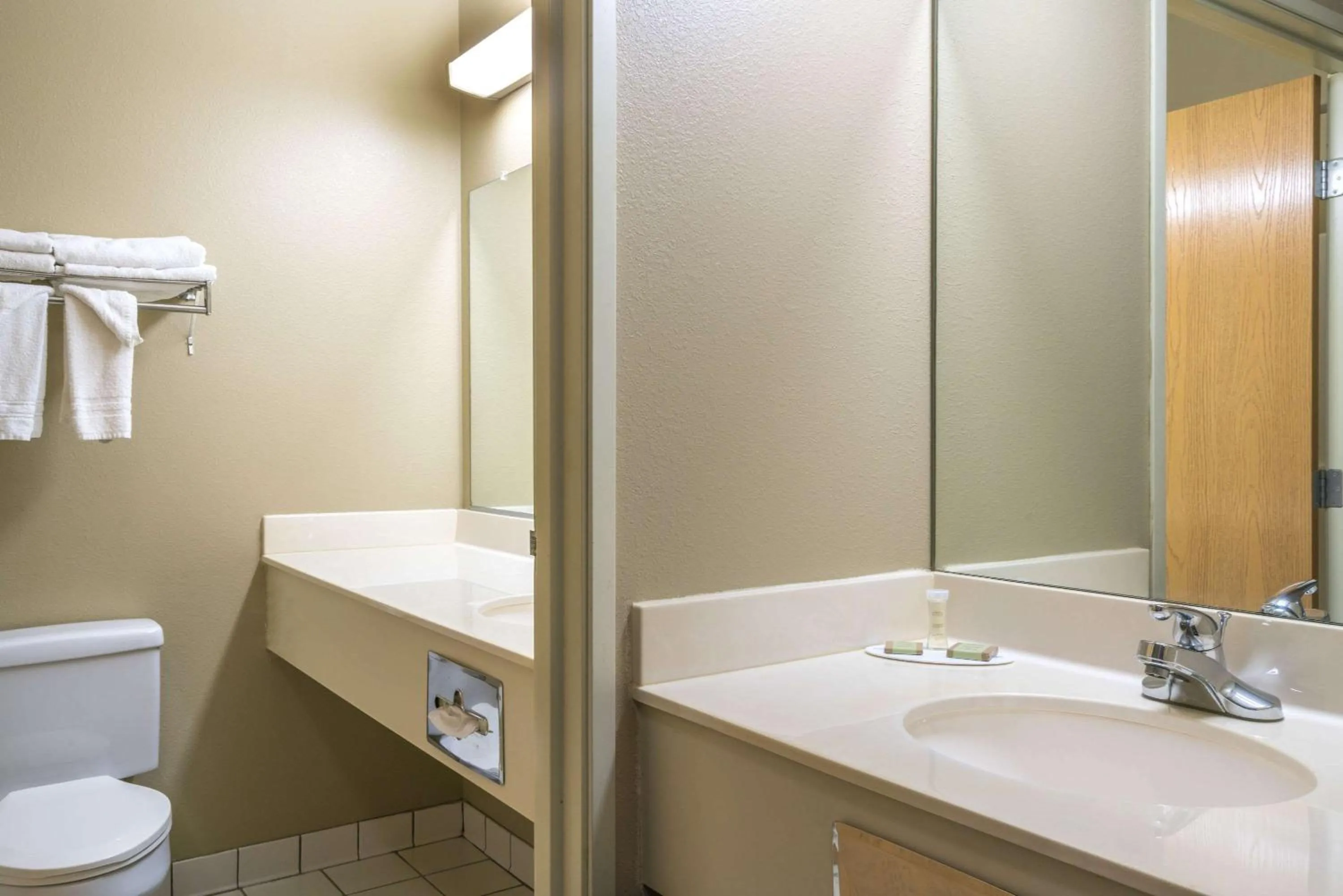 Toilet in Super 8 by Wyndham Beresford