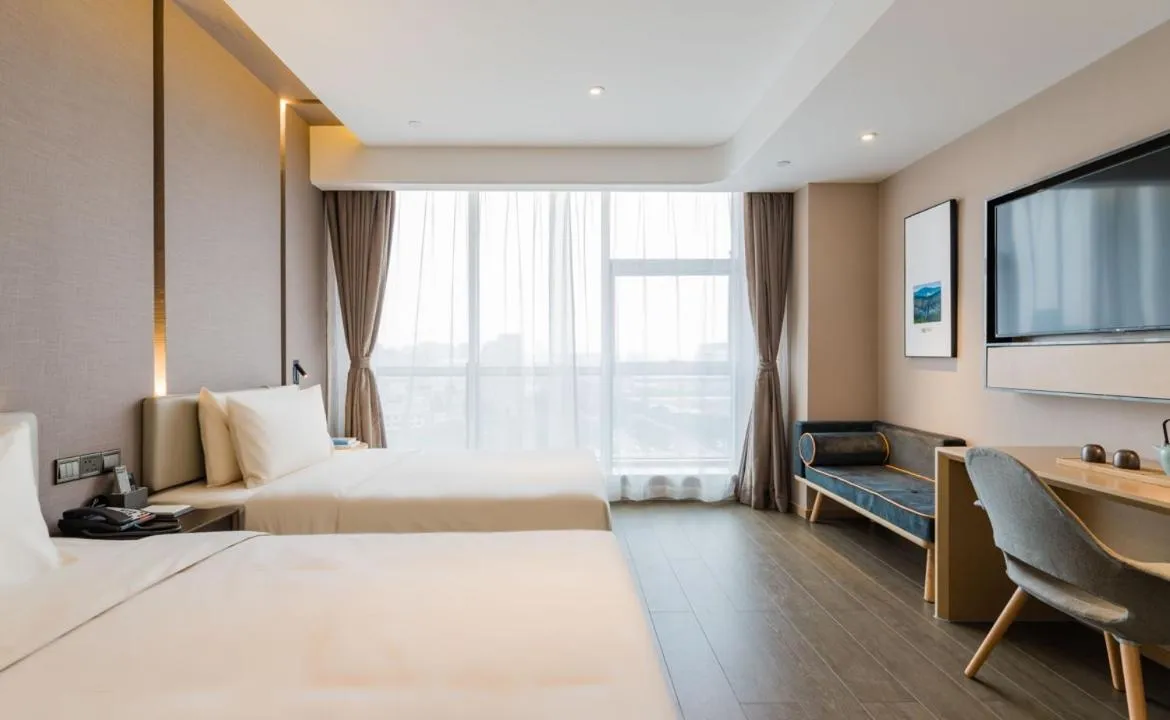 Bed in Atour Hotel Ningbo High-tech Zone Jiangnan Road