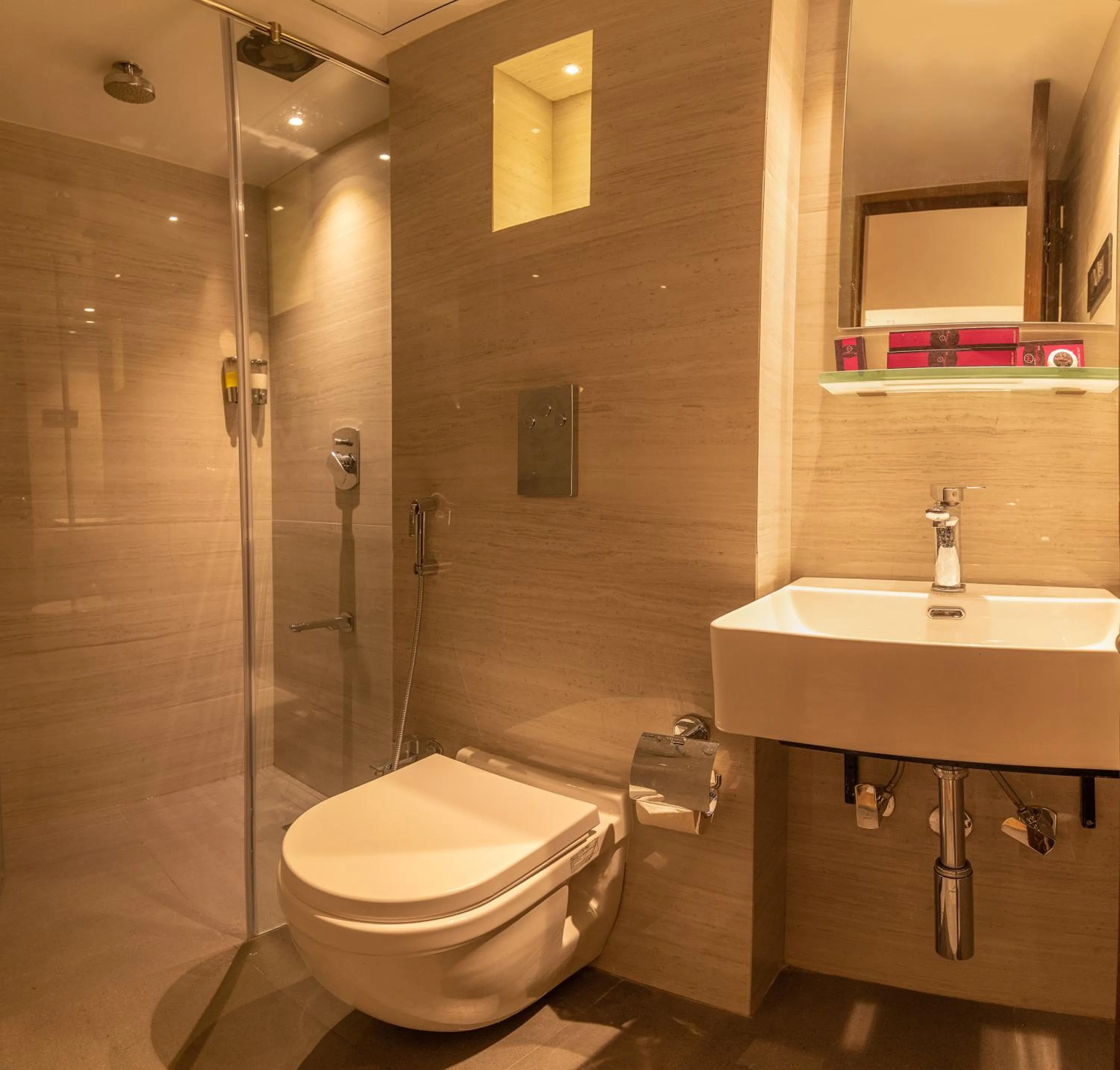 Shower in Hotel Metropole Inn