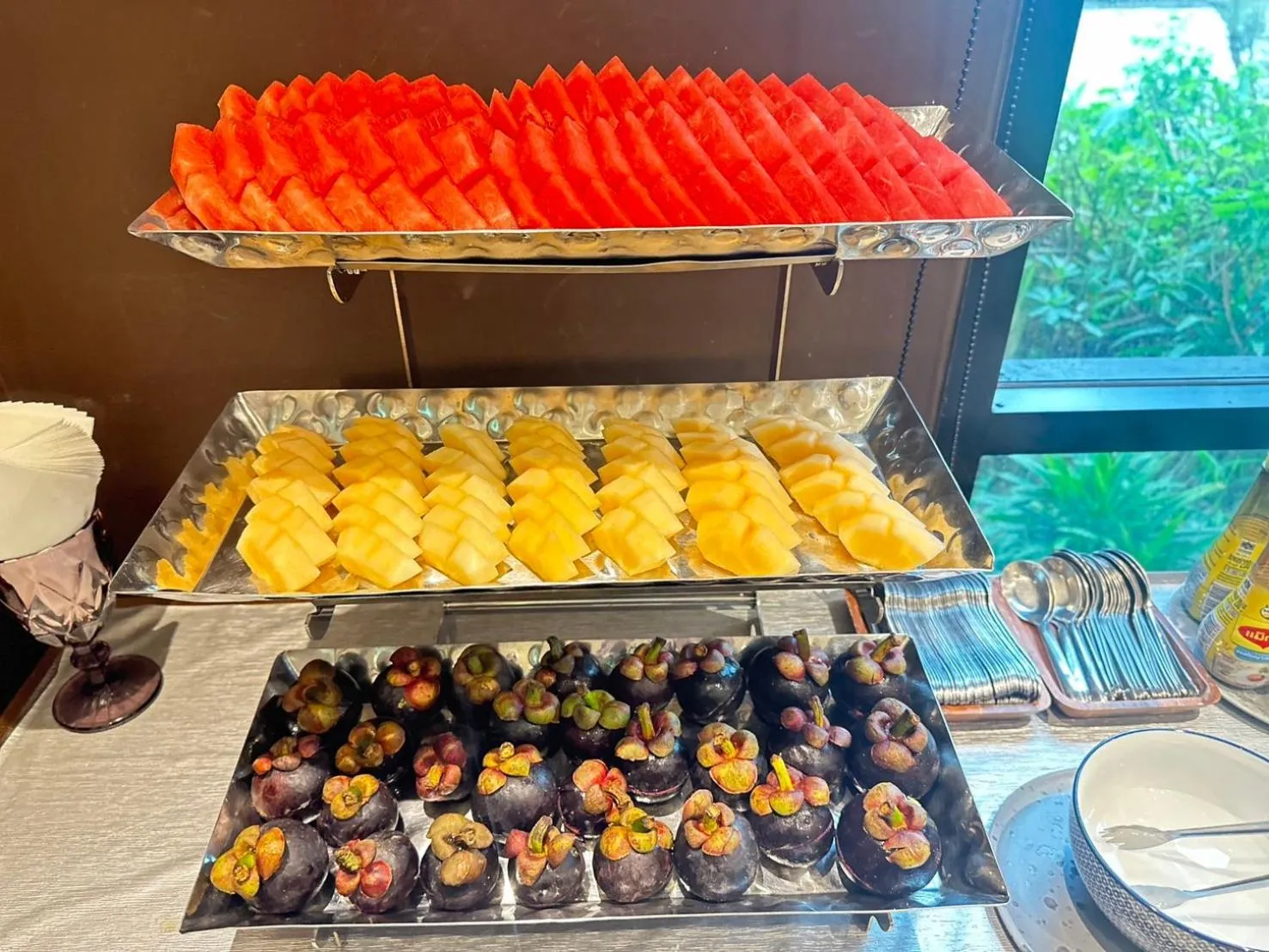 Buffet breakfast in Belle Grand Hotel