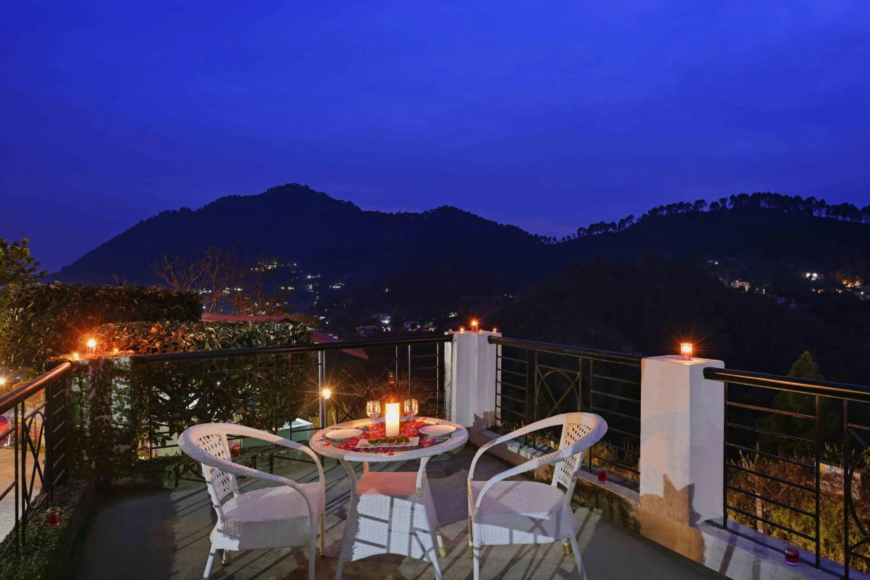 Patio in Excel Hotels and Resorts Bhimtal