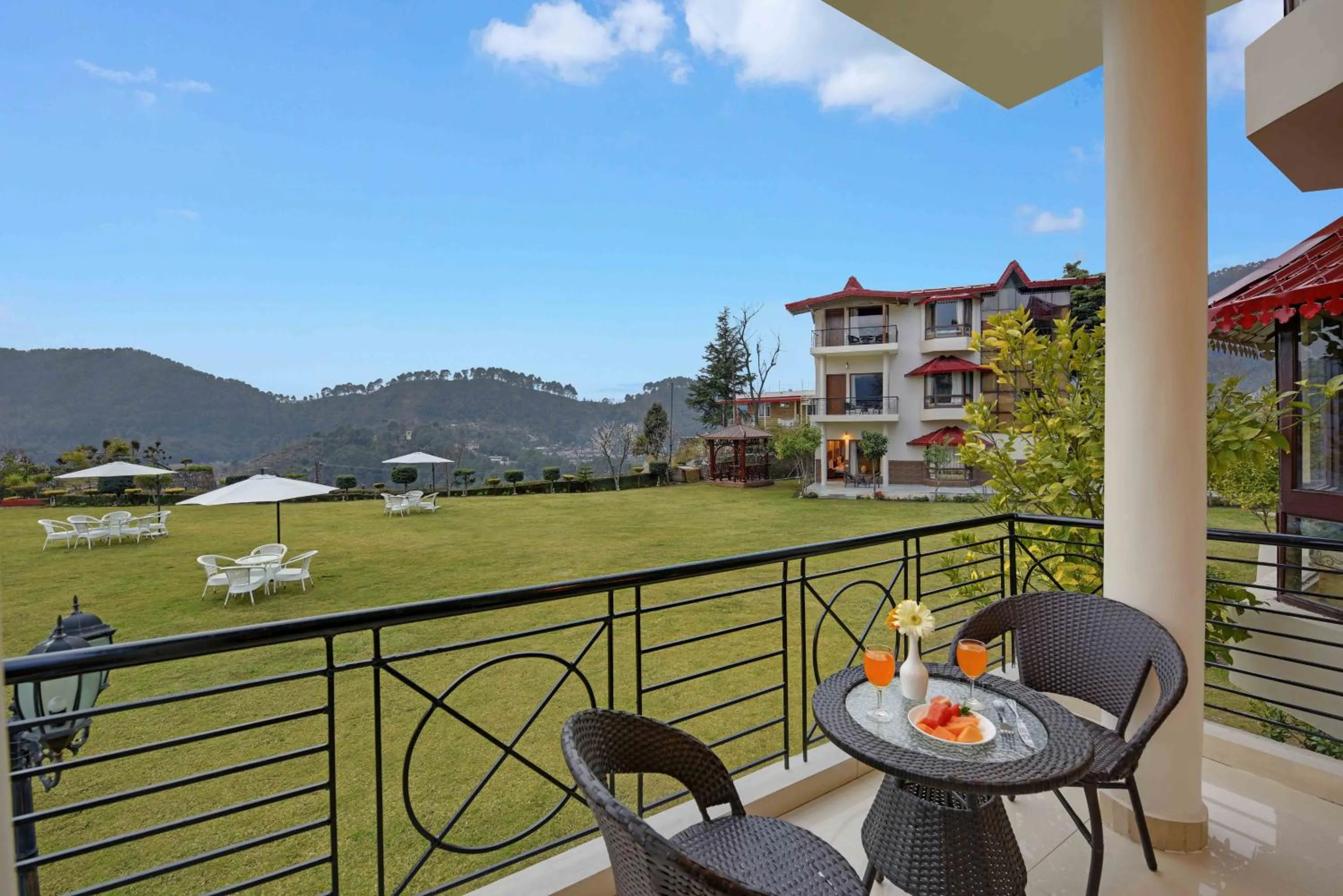 Balcony/Terrace in Excel Hotels and Resorts Bhimtal