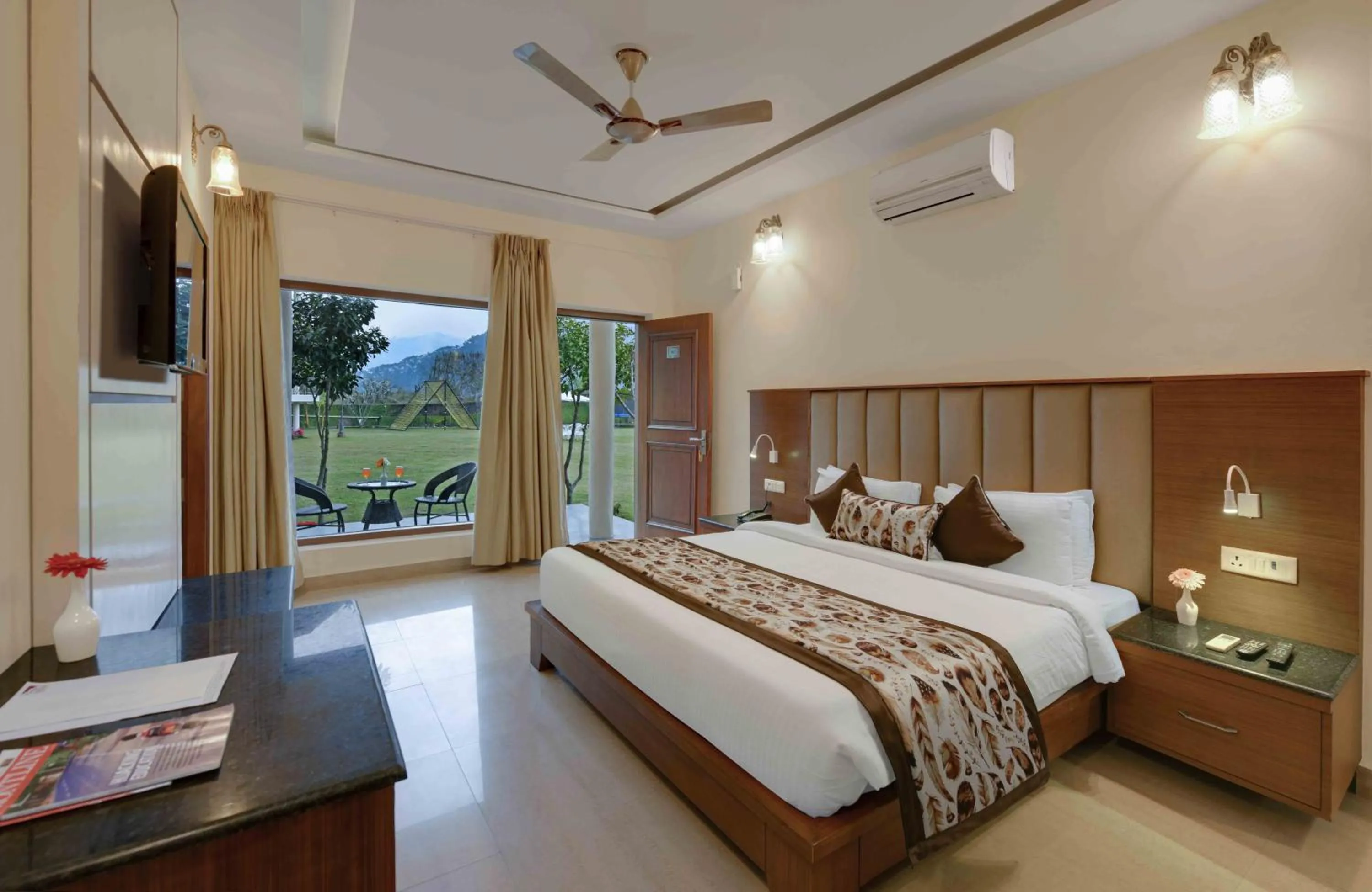 Property building, Bed in Excel Hotels and Resorts Bhimtal