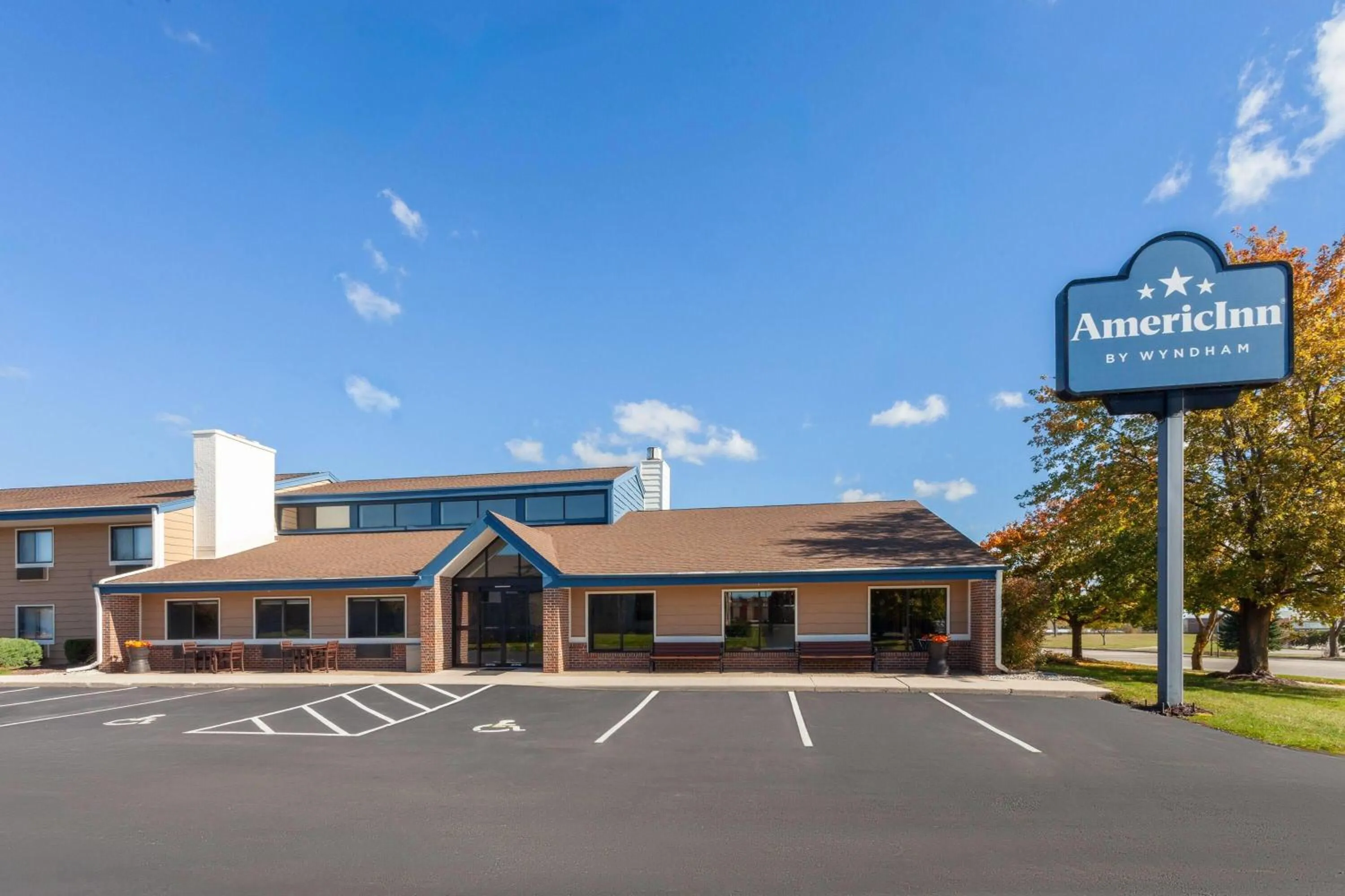 Property building in AmericInn by Wyndham Plymouth
