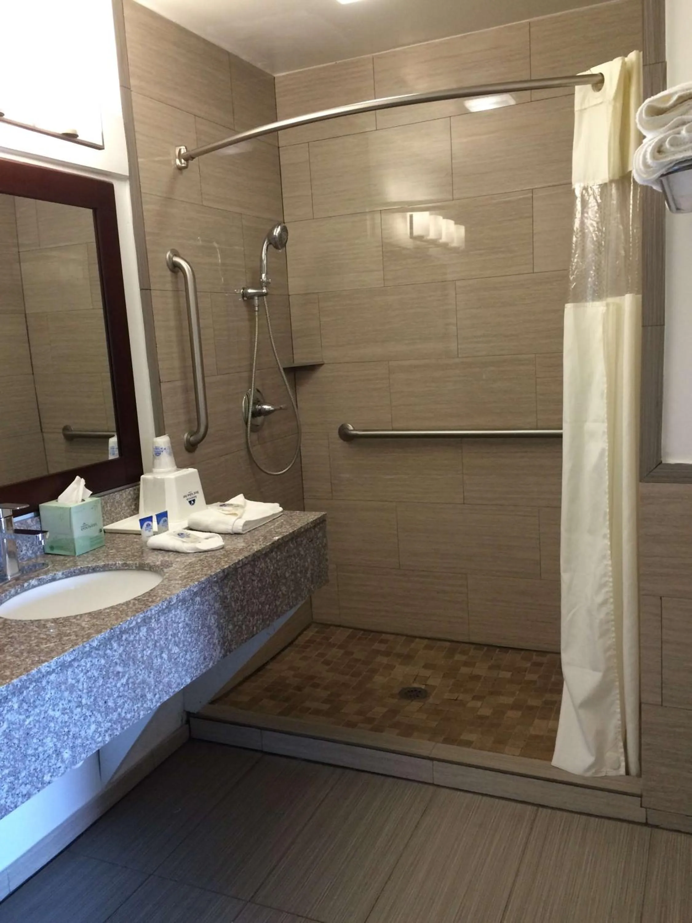 Shower in Americas Best Value Inn Winona