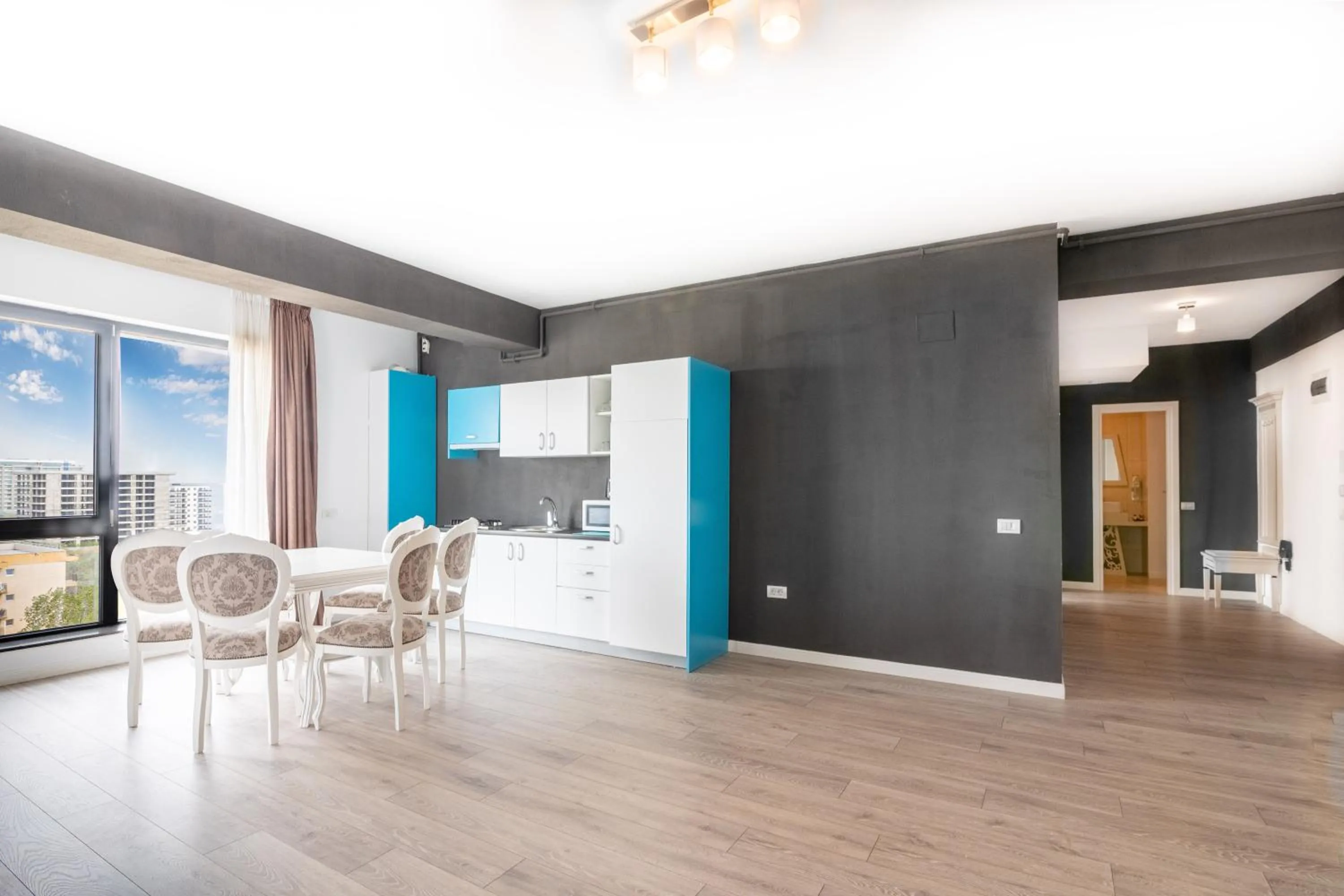 Kitchen or kitchenette in Miramare Residence Aparthotel