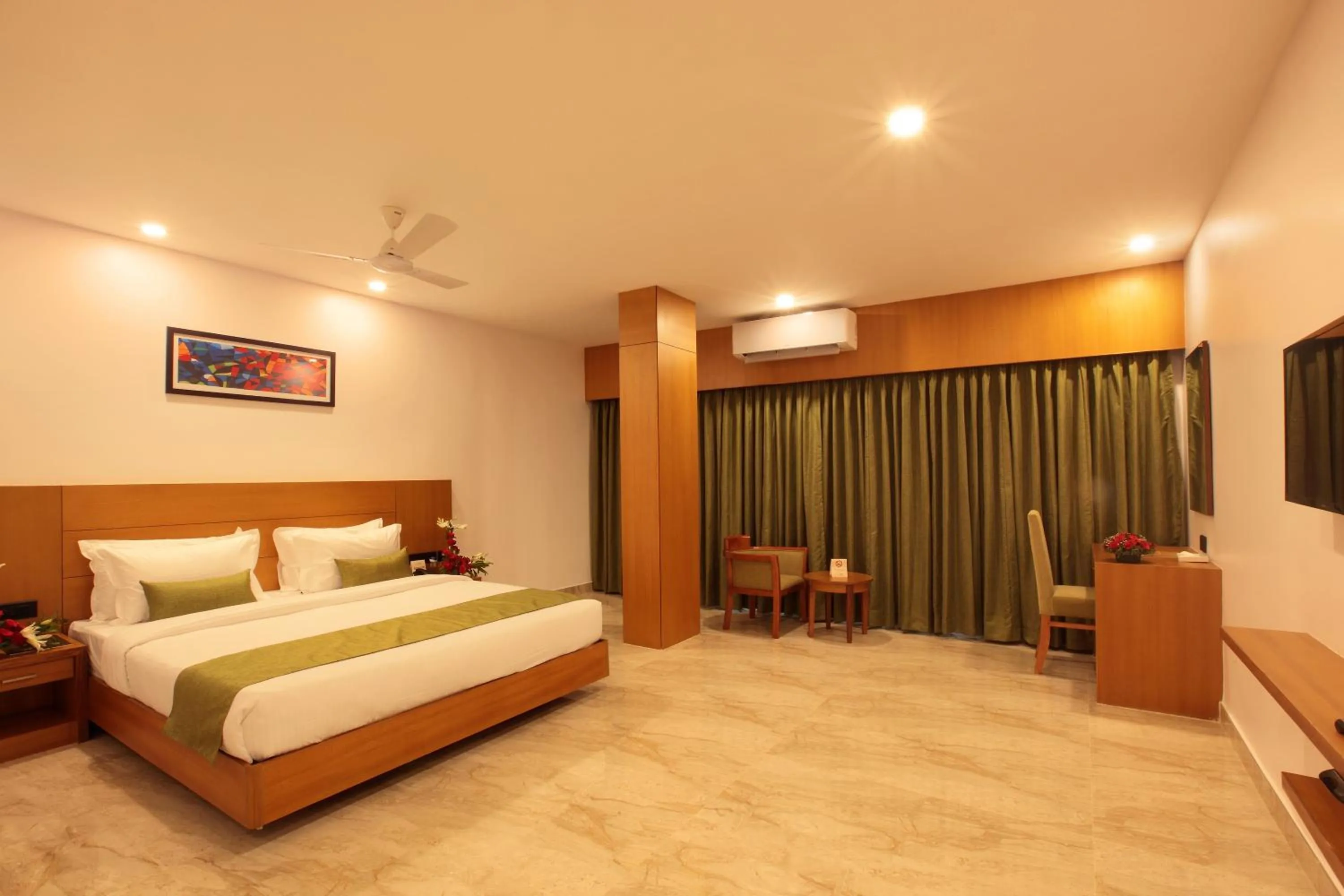 Bed in Hotel Park Residency Thrissur