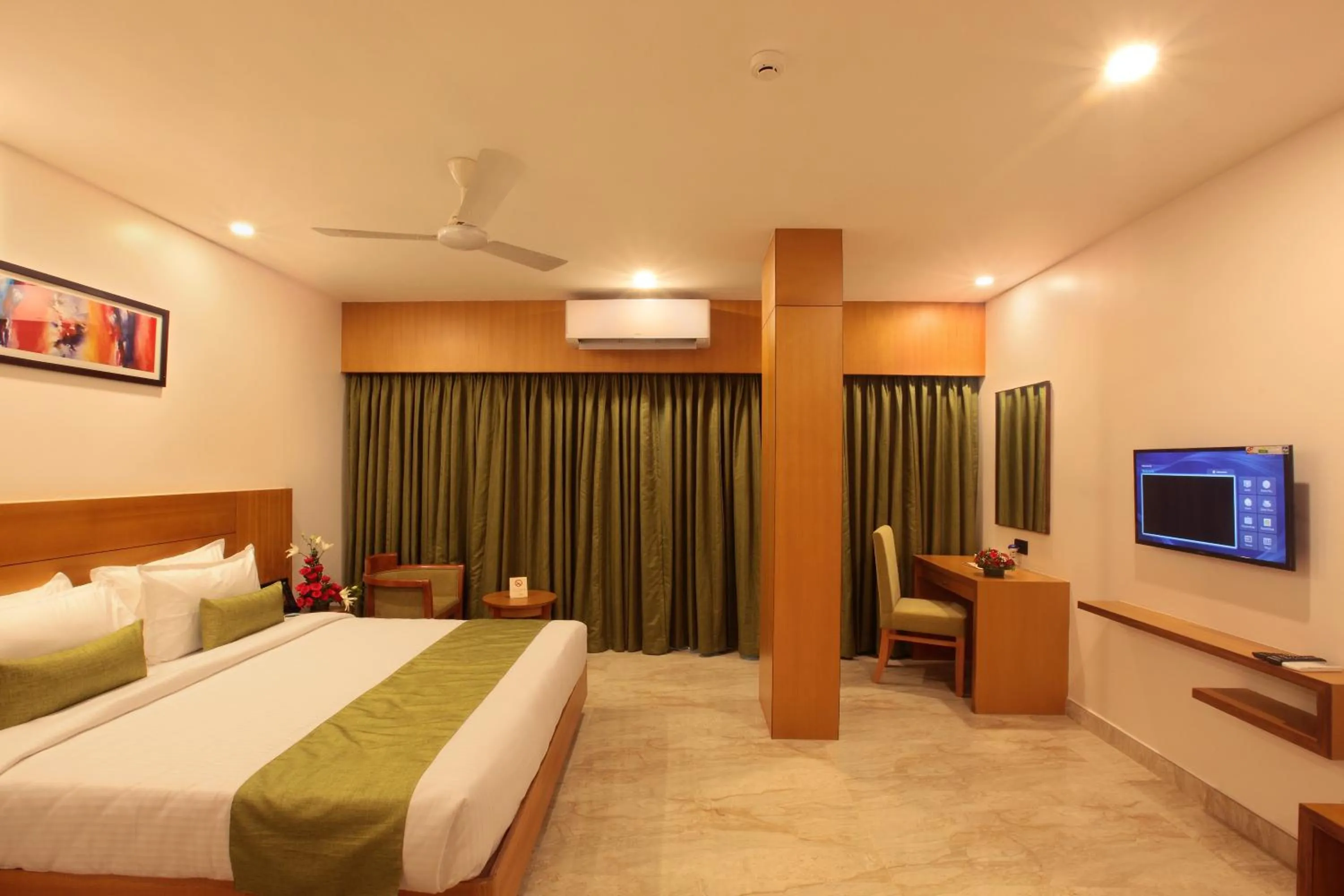 Bed in Hotel Park Residency Thrissur