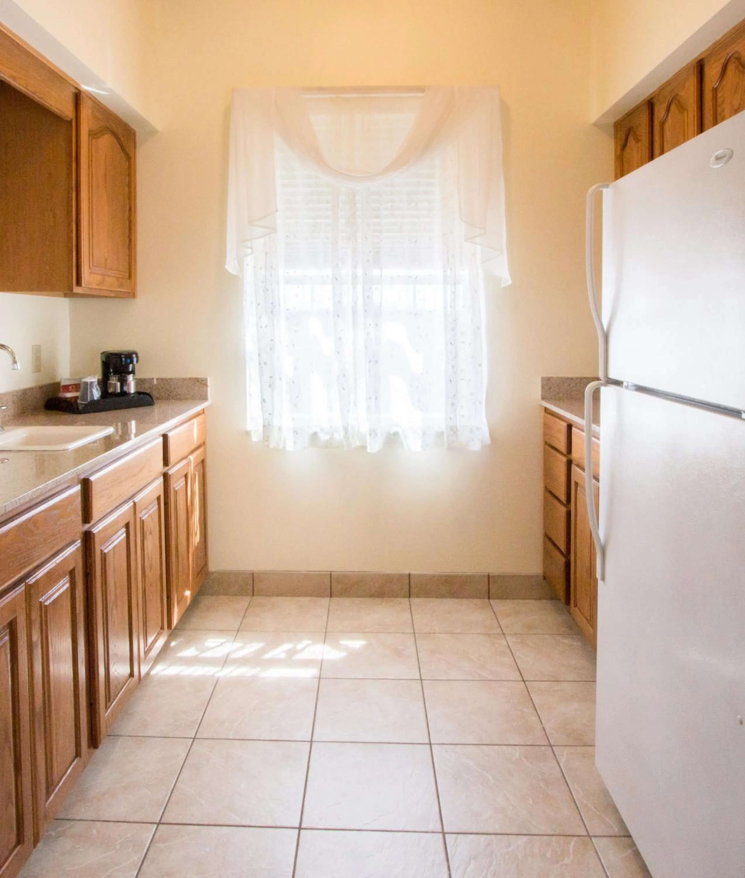 Kitchen or kitchenette in Blue Gate Garden Inn