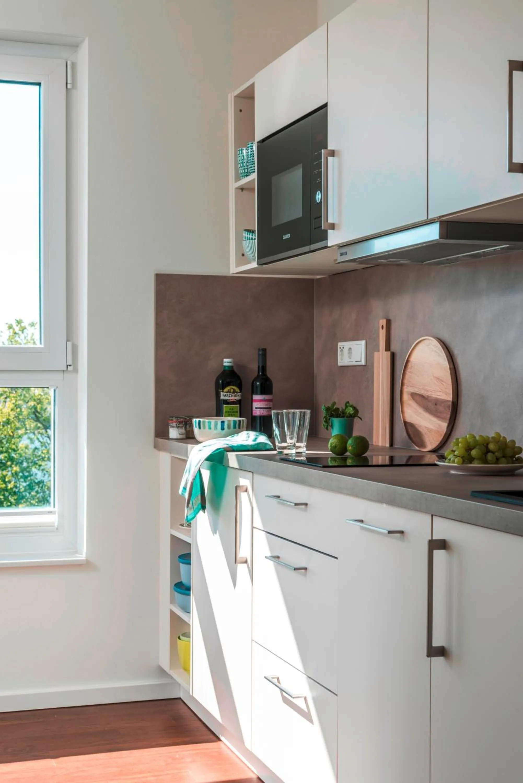 Kitchen or kitchenette in Mintrops Concierge Hotel