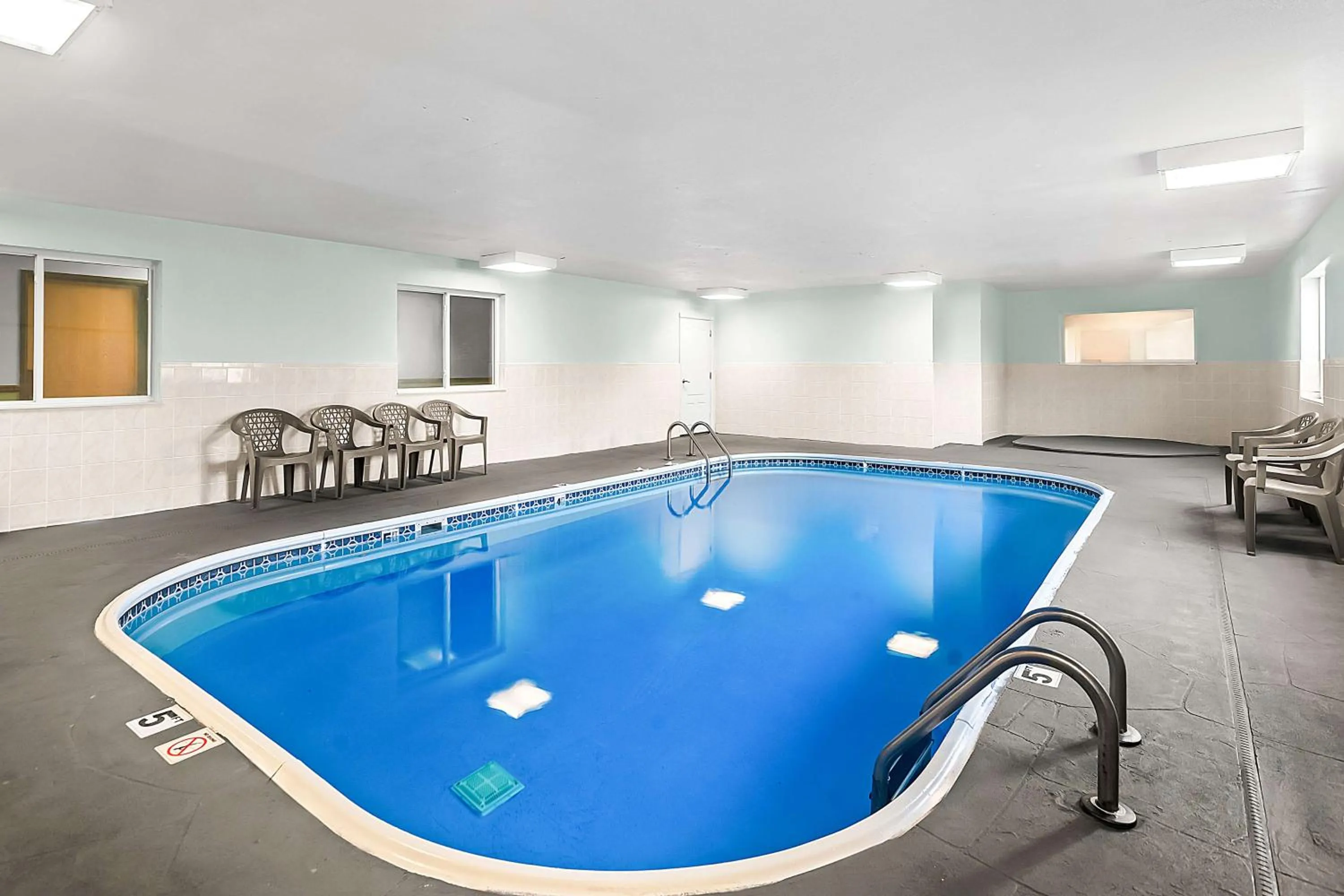 Pool view in SureStay Plus Hotel by Best Western Bettendorf