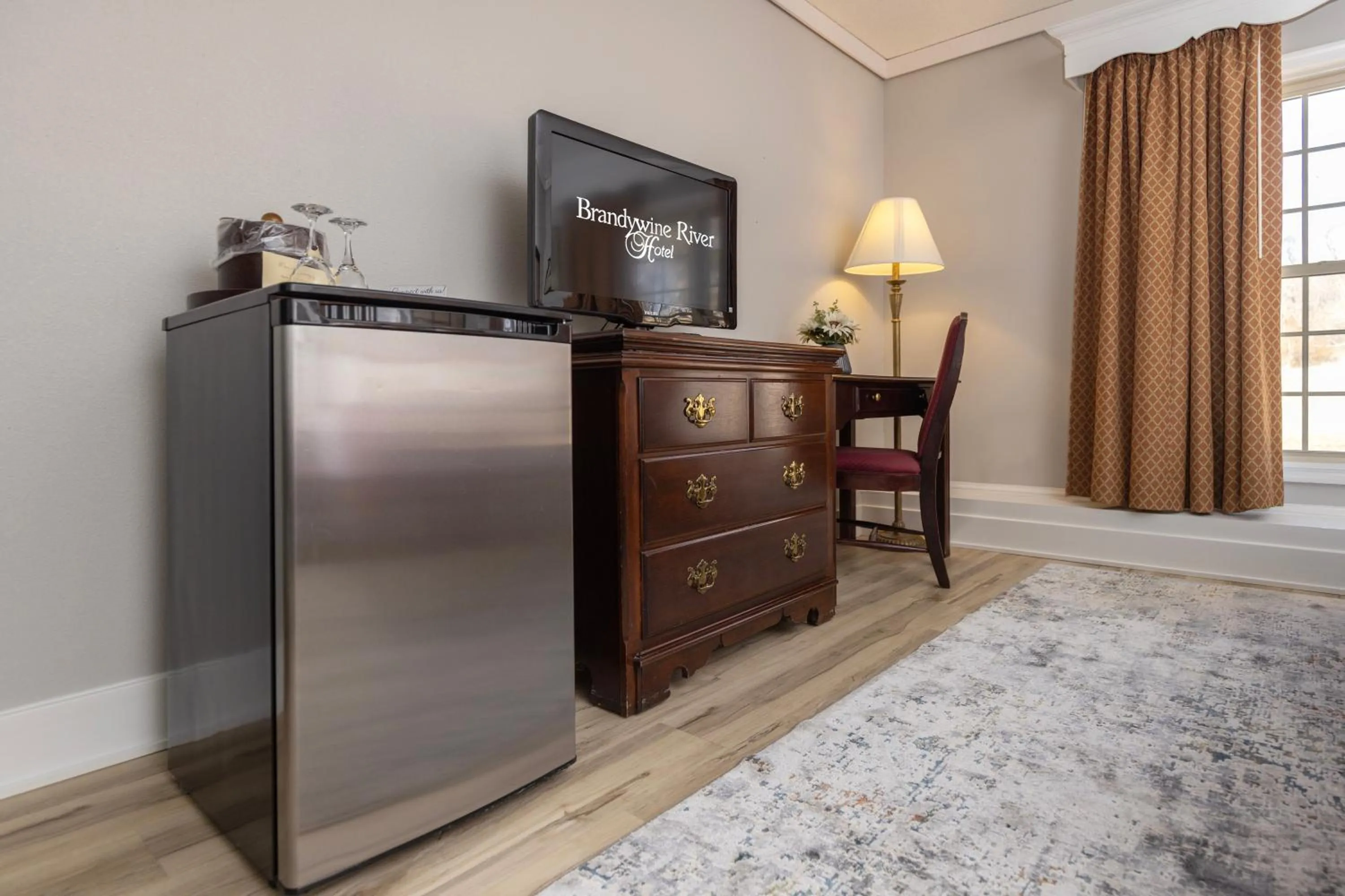 TV and multimedia, Bed in Brandywine River Hotel