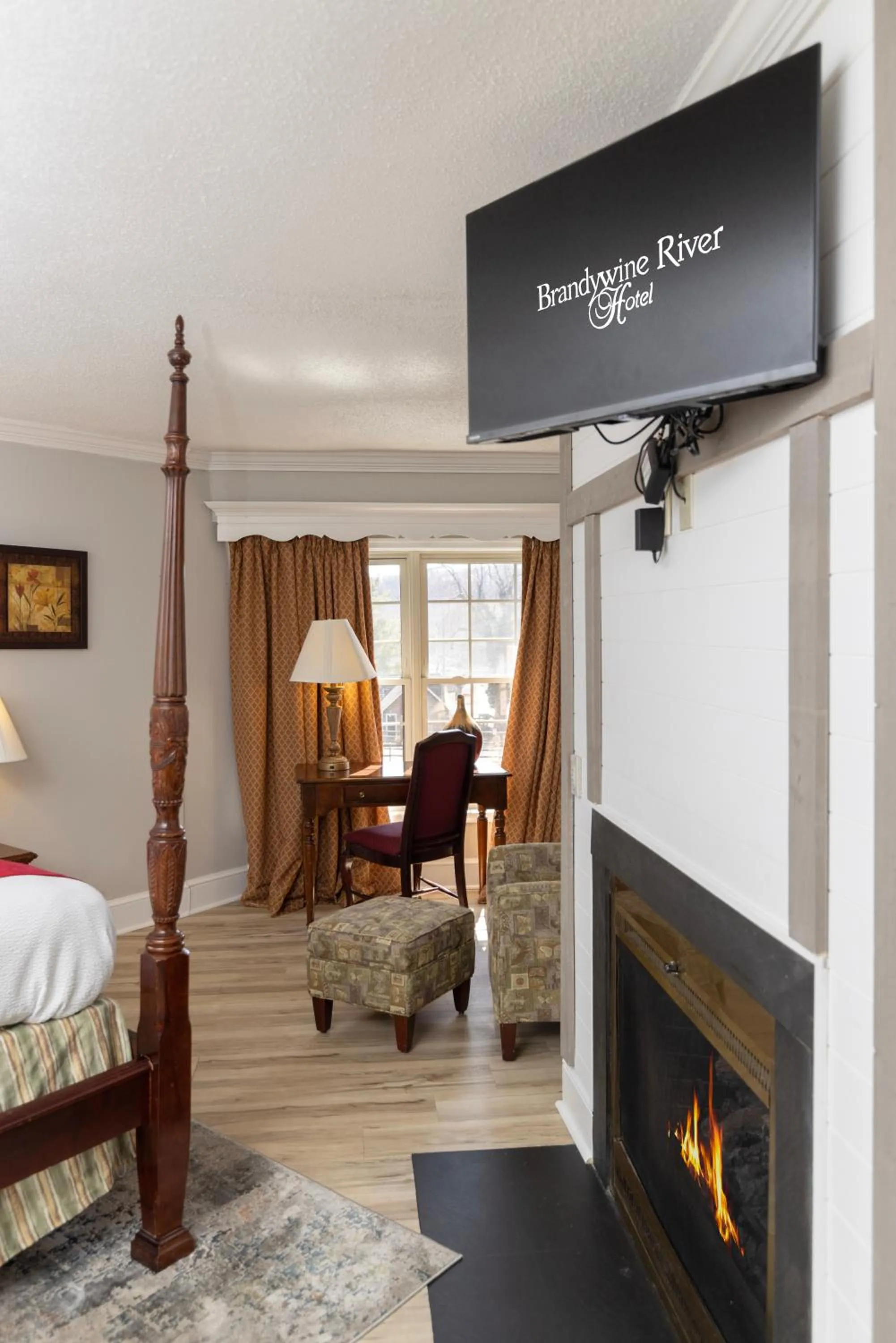 TV and multimedia, Bed in Brandywine River Hotel