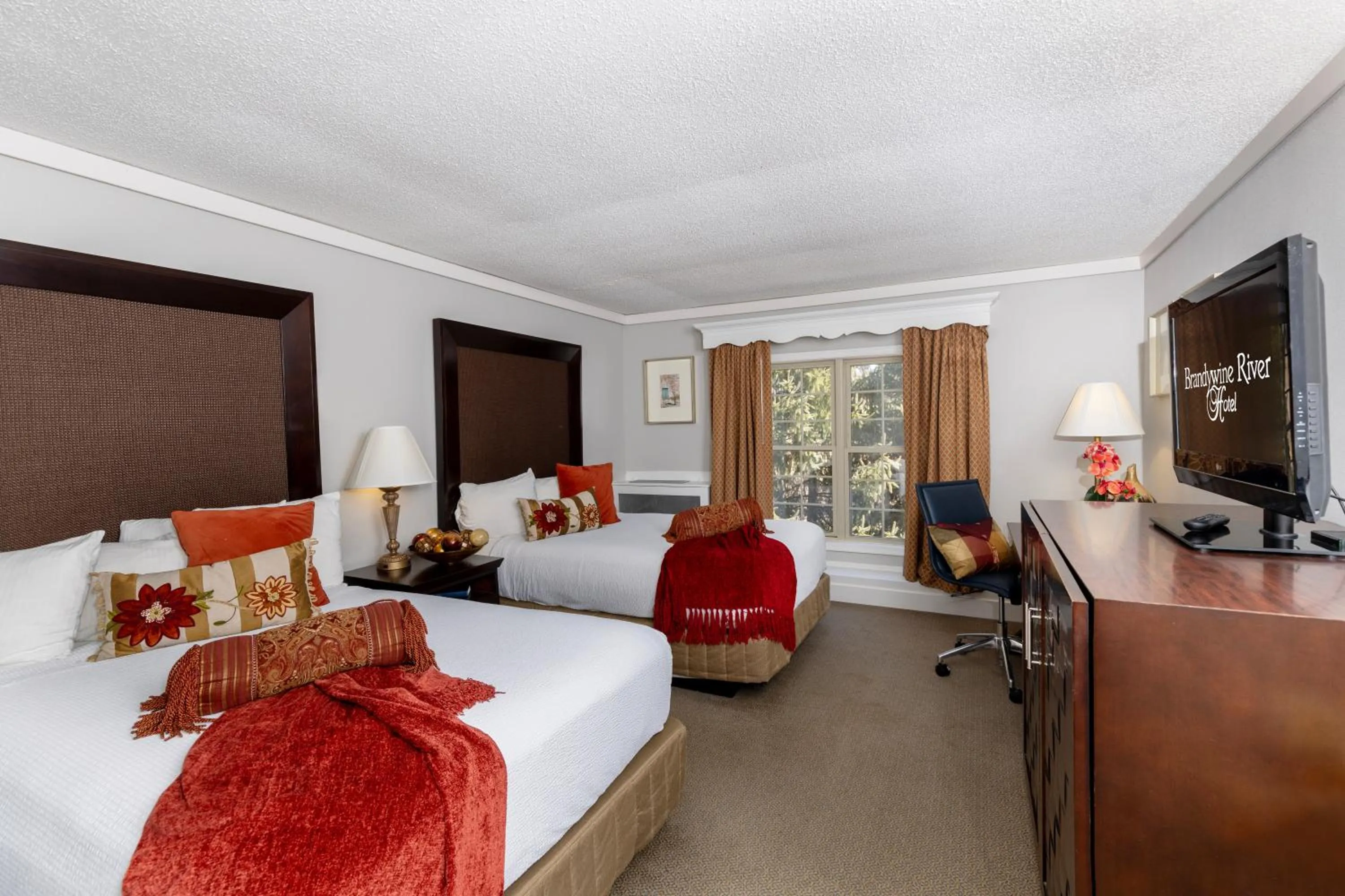 Bed in Brandywine River Hotel