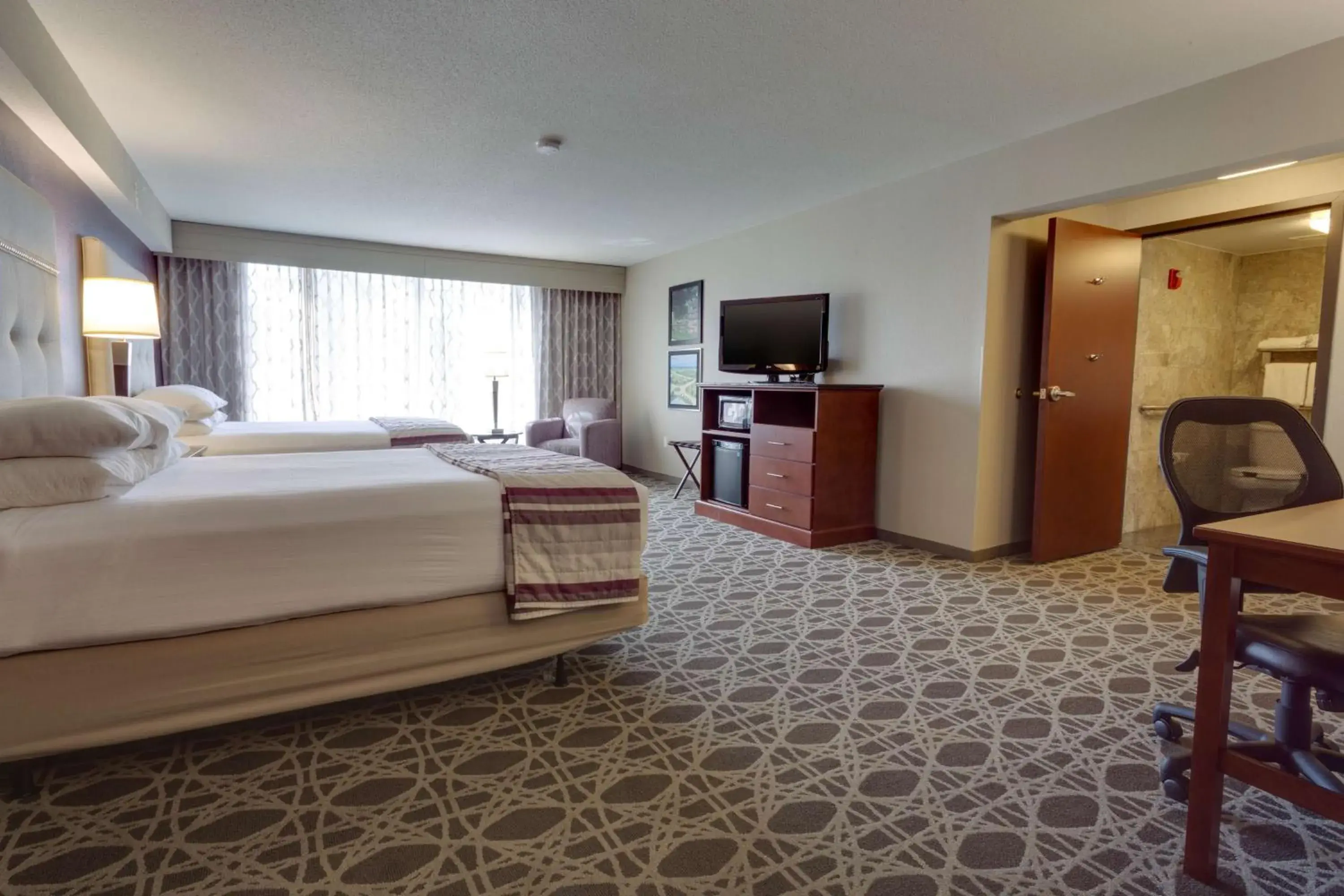 Deluxe Queen Room with Two Queen Beds - Accessible, Tub in Drury Inn & Suites Overland Park Deluxe Queen Room with Two Queen Beds - Accessible, Tub in Drury Inn & Suites Overland Park