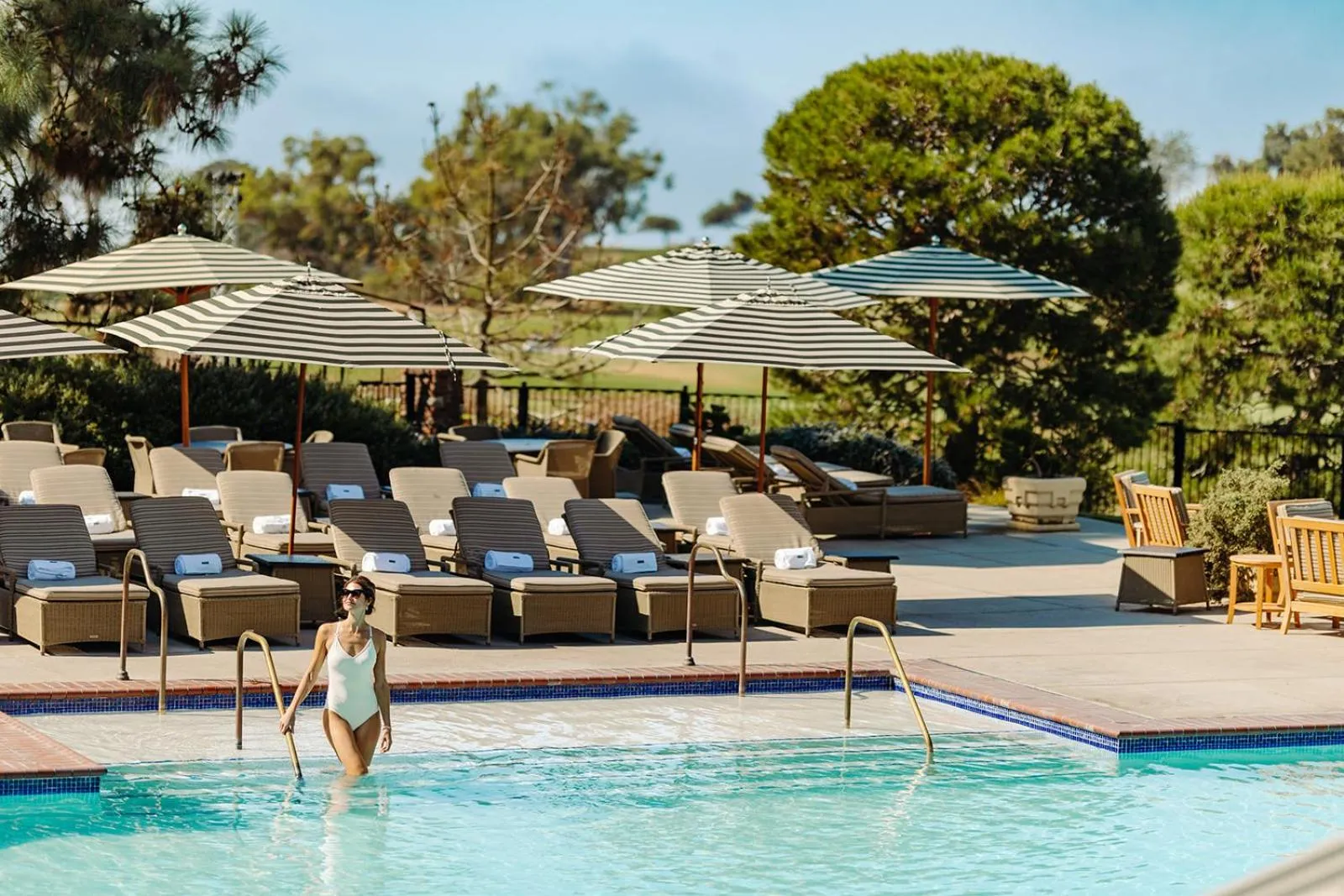 Pool view in The Lodge at Torrey Pines