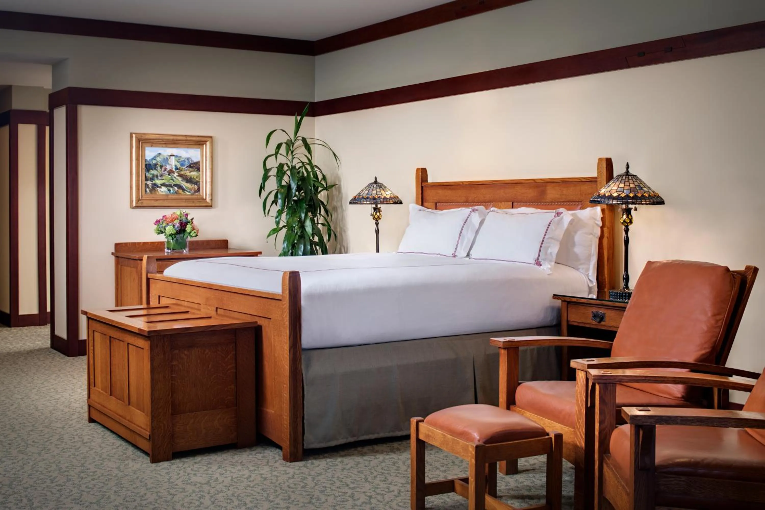 Bed in The Lodge at Torrey Pines