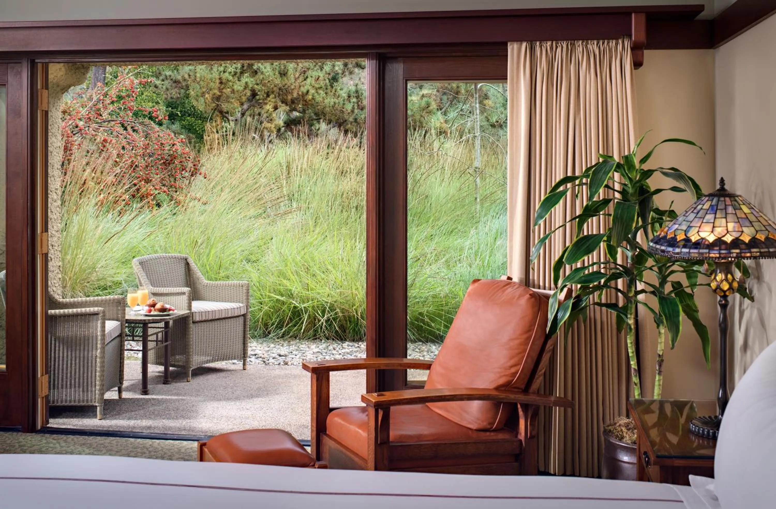 Garden view in The Lodge at Torrey Pines