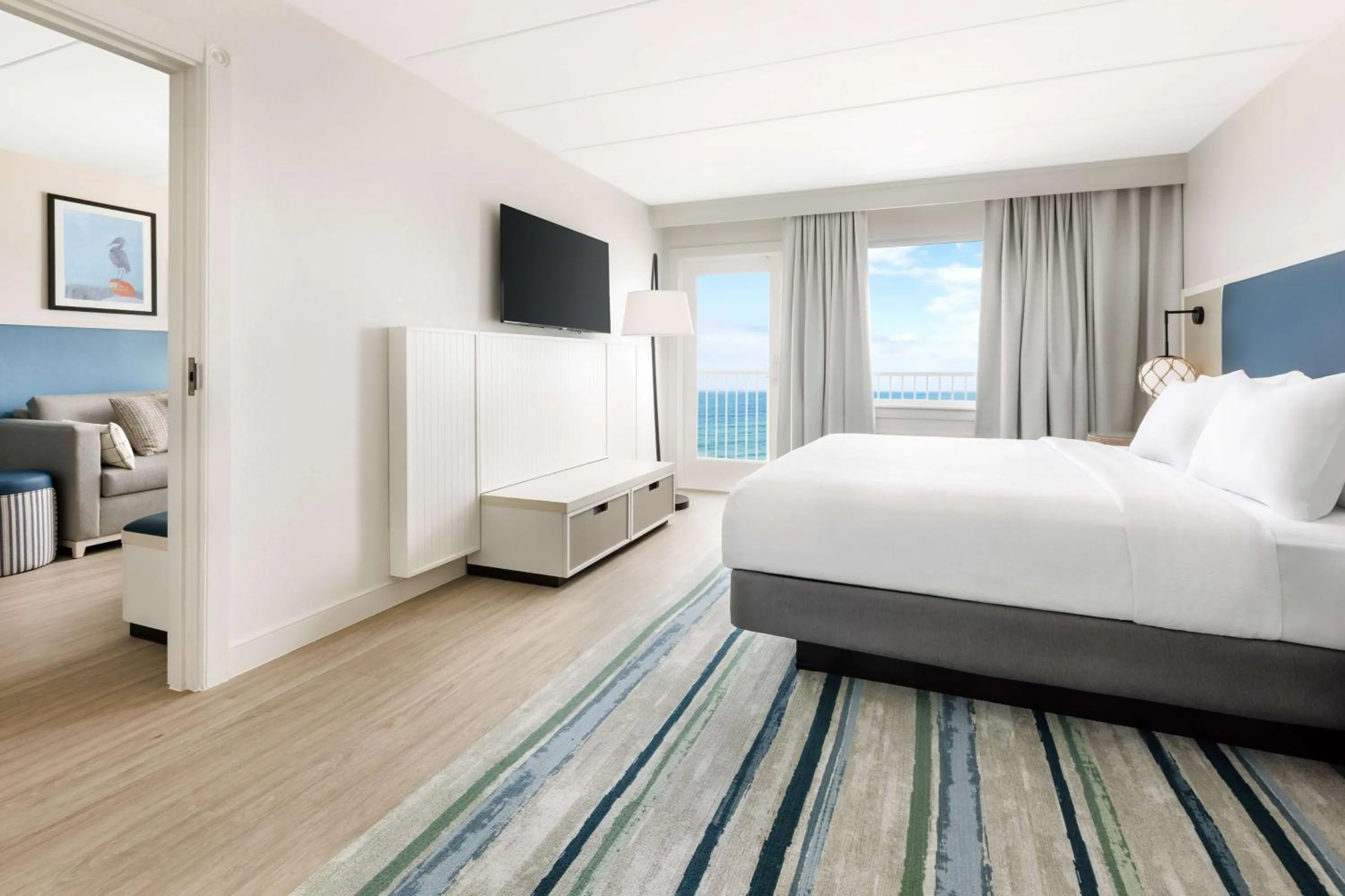 Bed in Hilton Garden Inn Ocean City Oceanfront