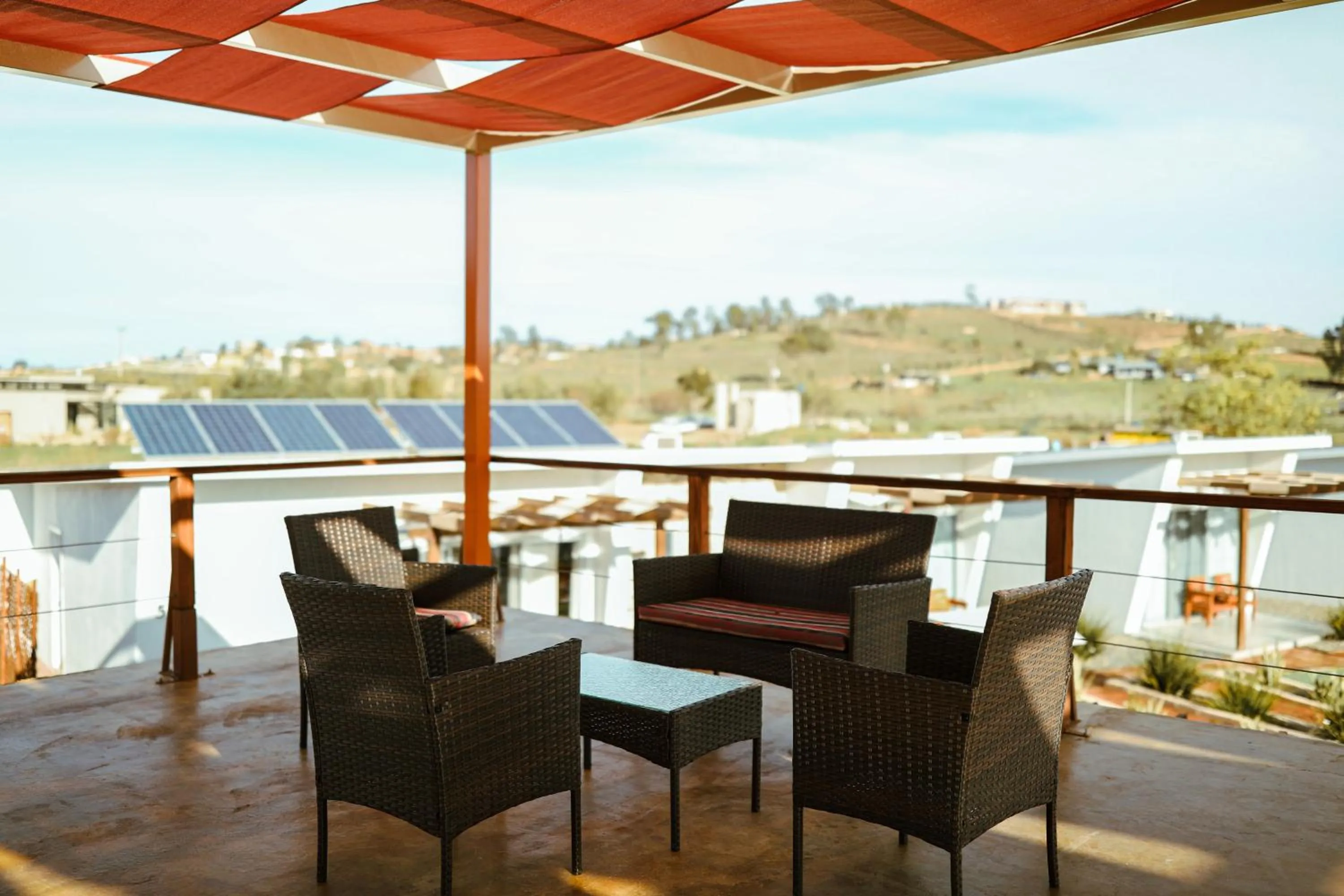 Balcony/Terrace in Quintas Marlet en la ruta del vino