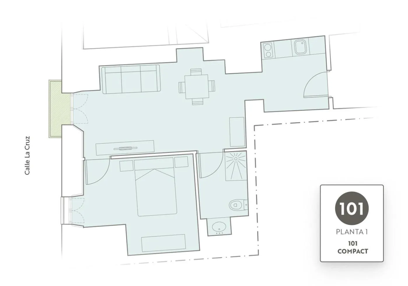 Photo of the whole room in Apartamentos Plaza Mayor 35