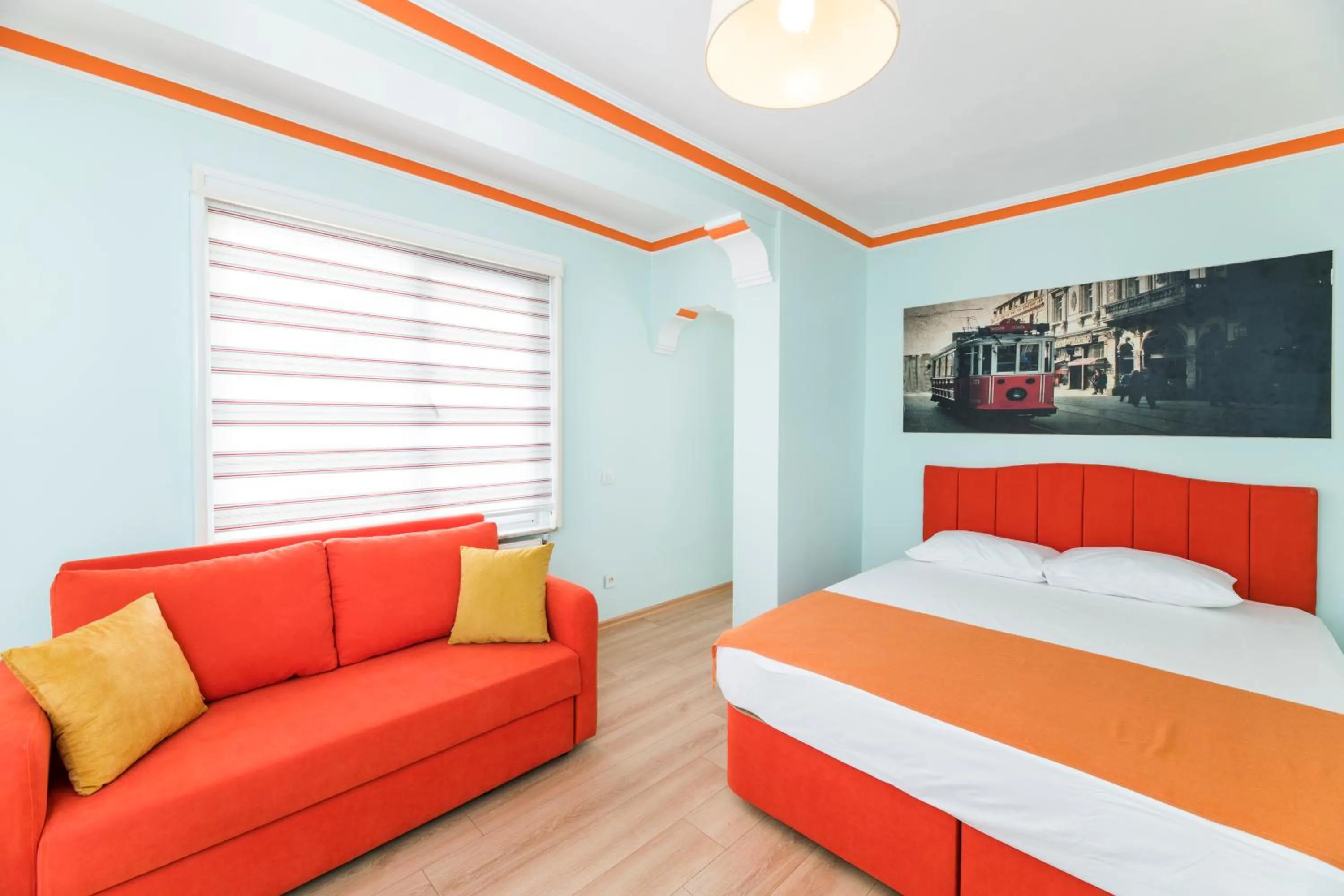 Bed in TAXİM ELEGANCE SUİTES