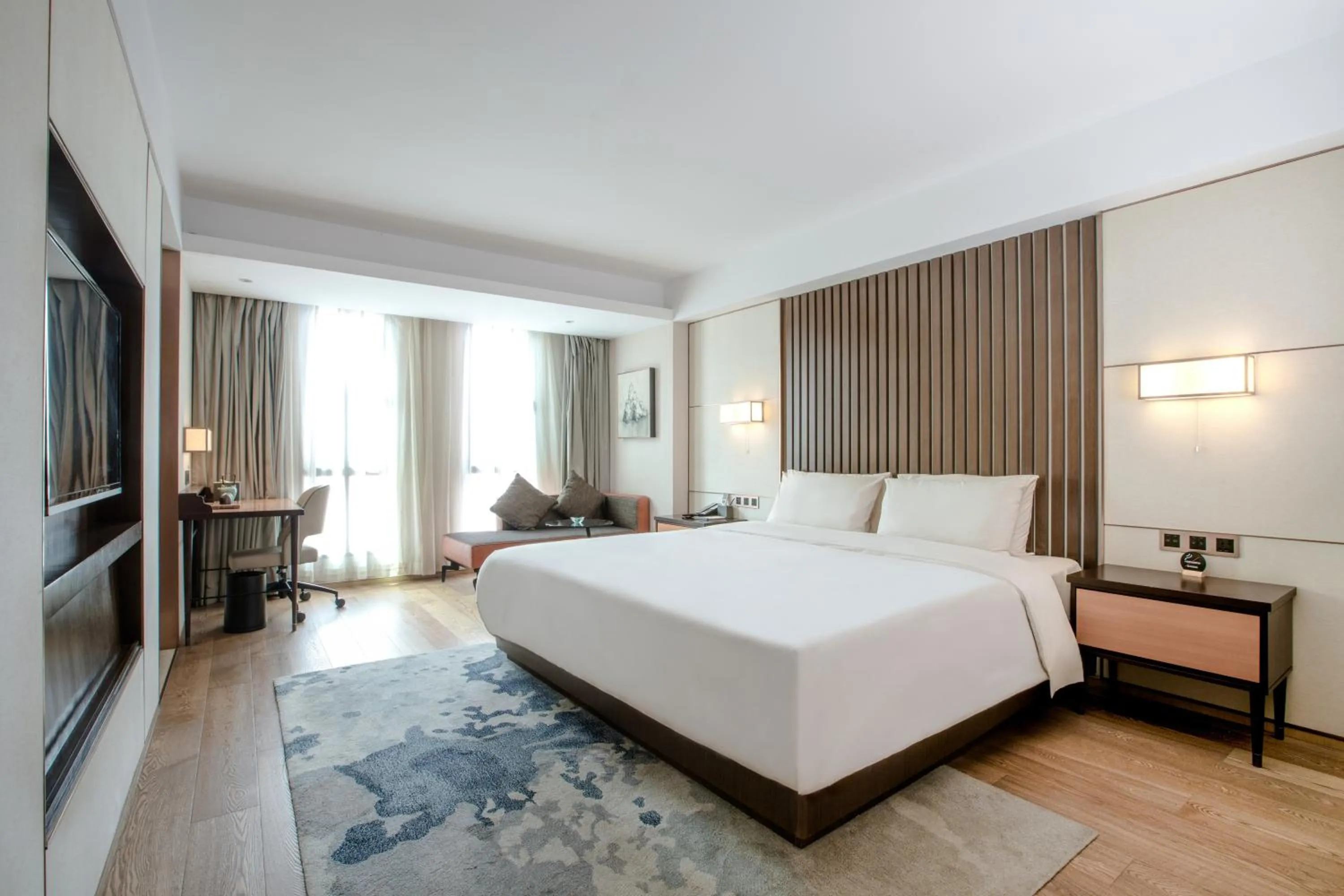 Photo of the whole room in Xi'an Bell Tower Atour S Wu Hotel