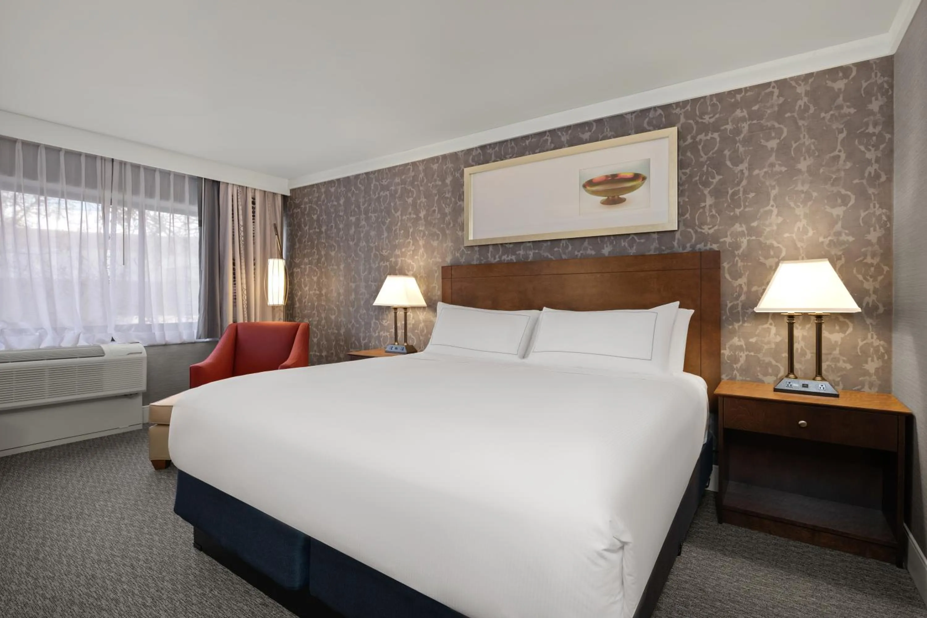 Bed in Radisson Hotel Corning