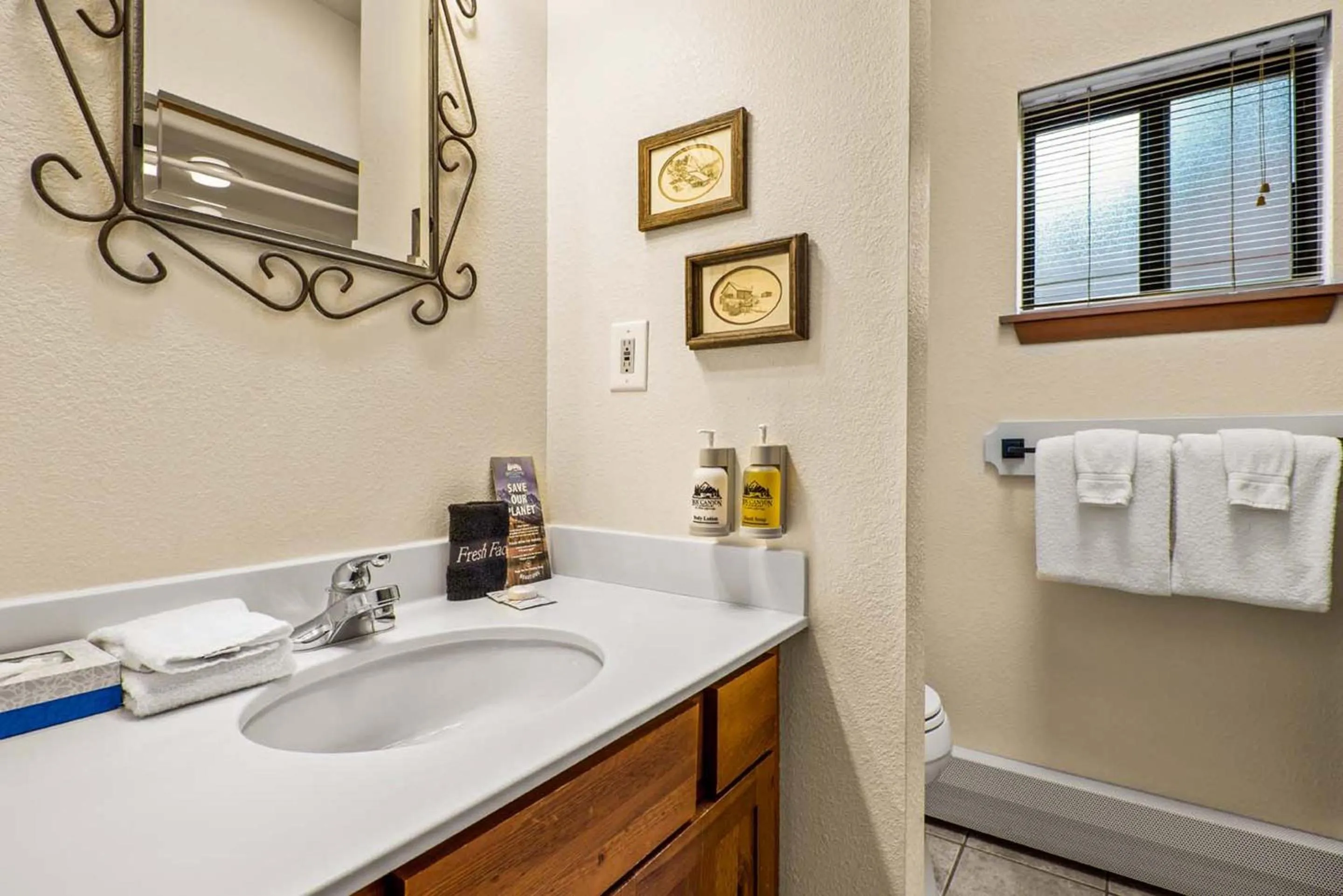 Bathroom in Box Canyon Lodge and Hot Springs